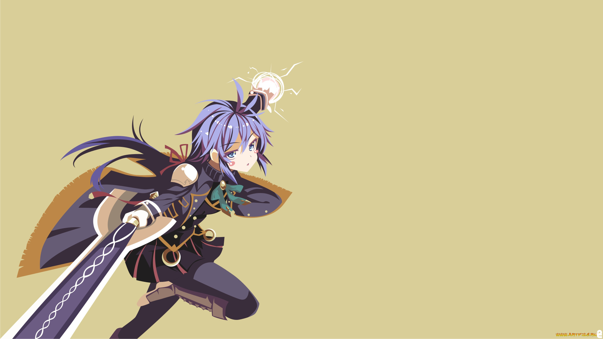 аниме, rokudenashi, majutsu, koushi, to, akashic, records, девушка, взгляд, фон