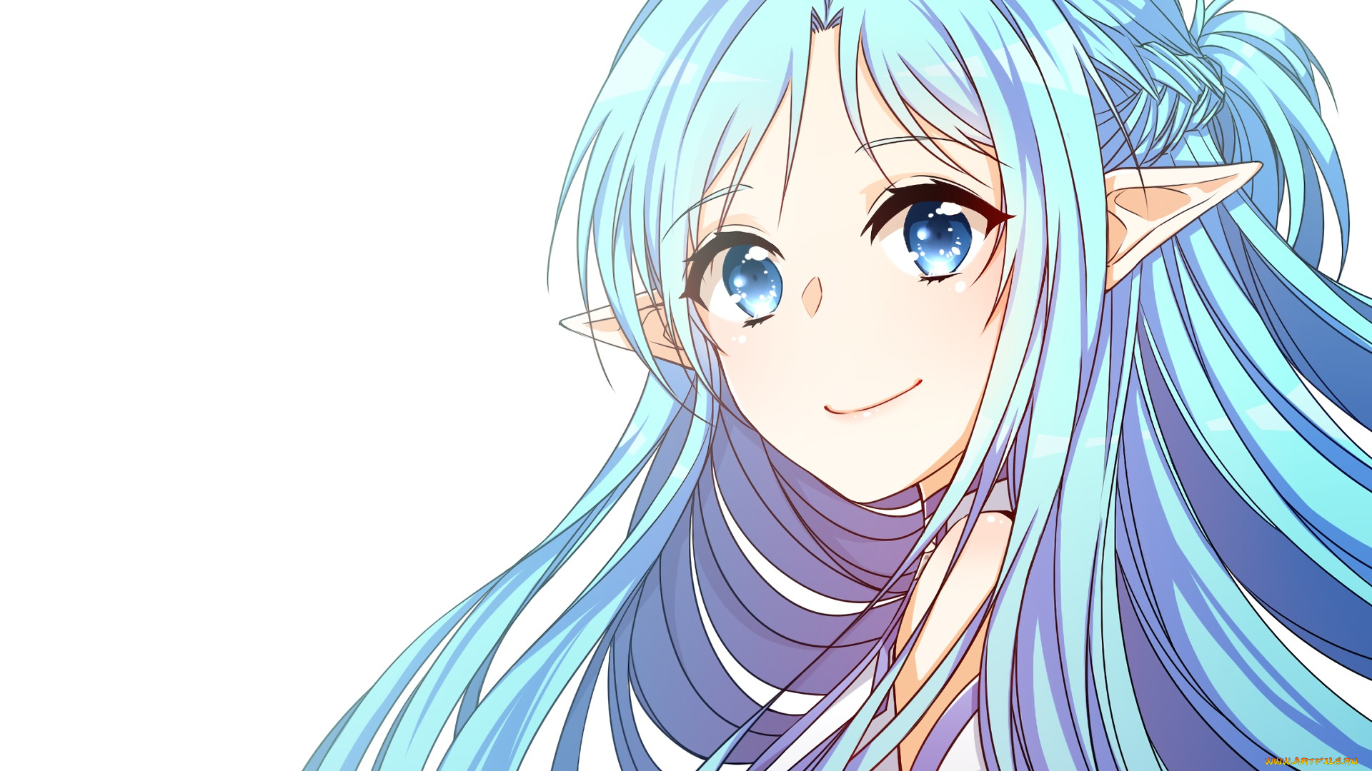 аниме, sword, art, online, девушка, взгляд, фон