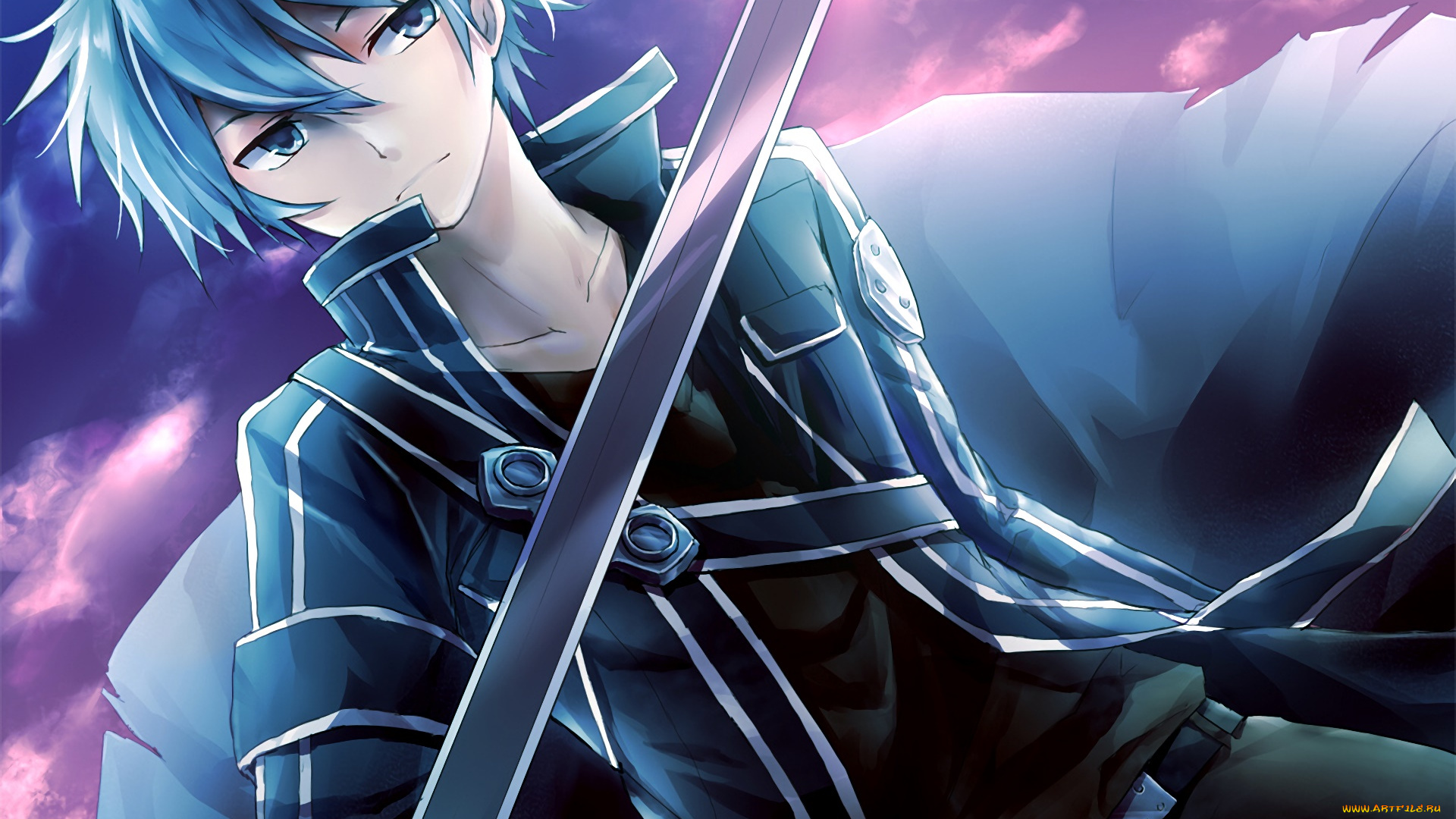 аниме, sword, art, online, фон, девушка, взгляд