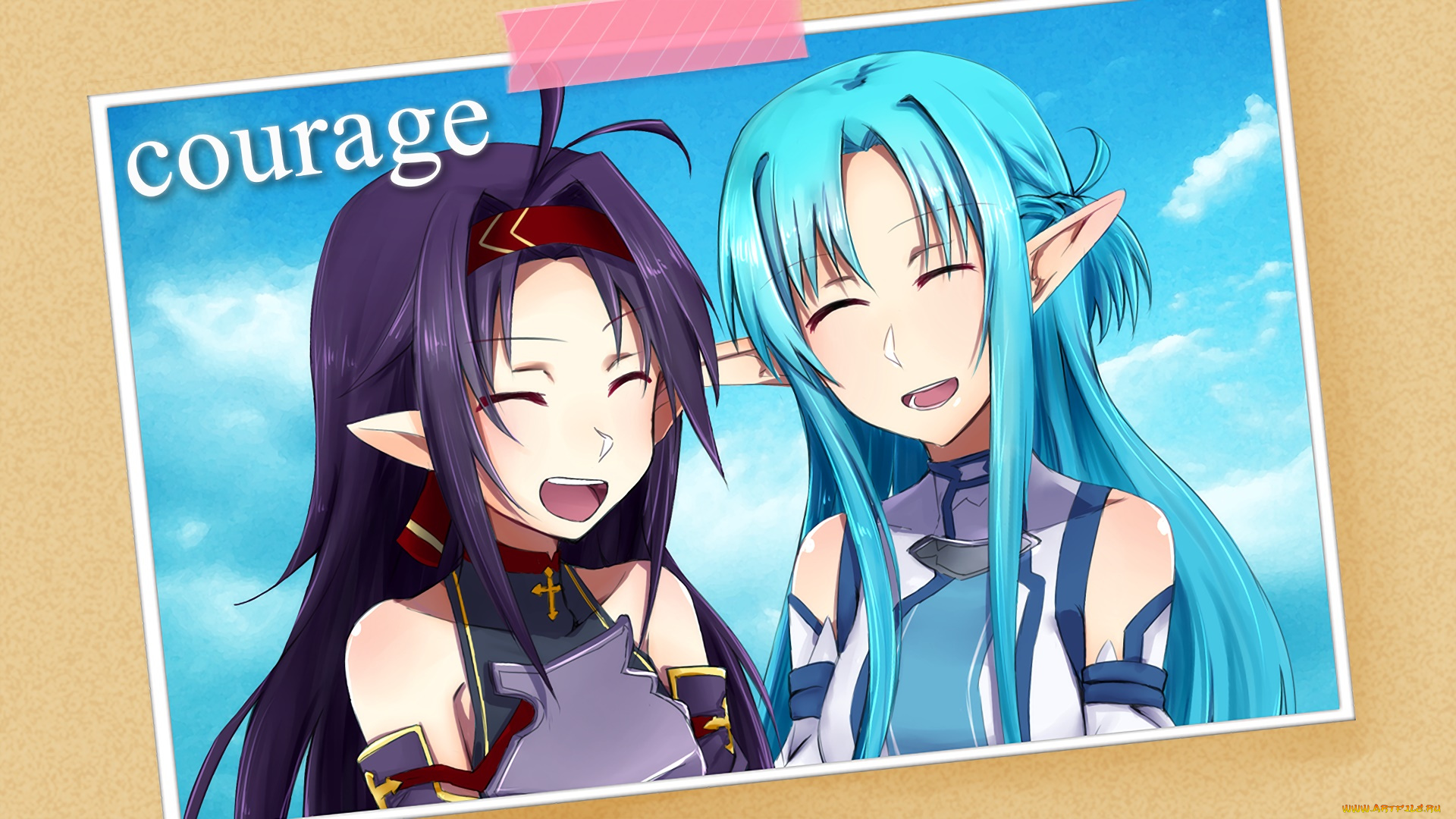 аниме, sword, art, online, фон, девушка, взгляд