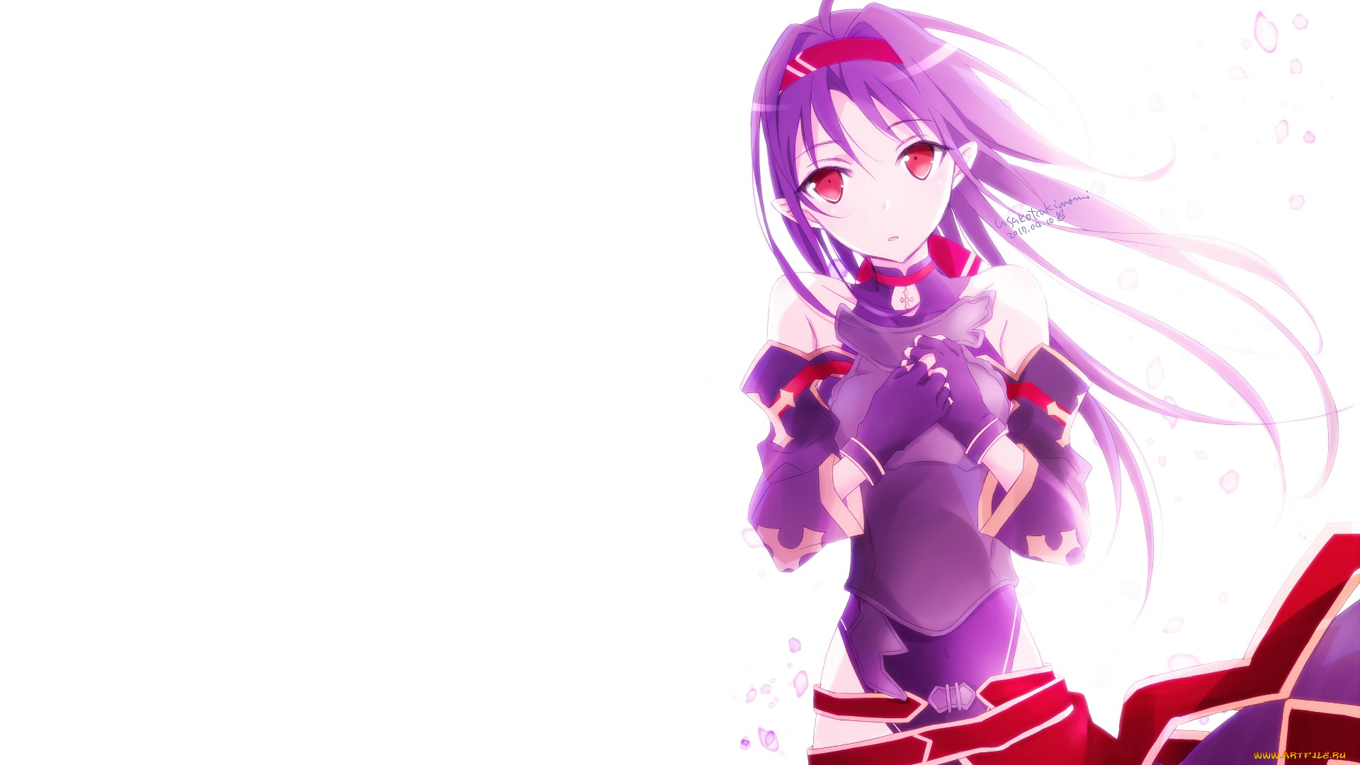 аниме, sword, art, online, фон, взгляд, девушка