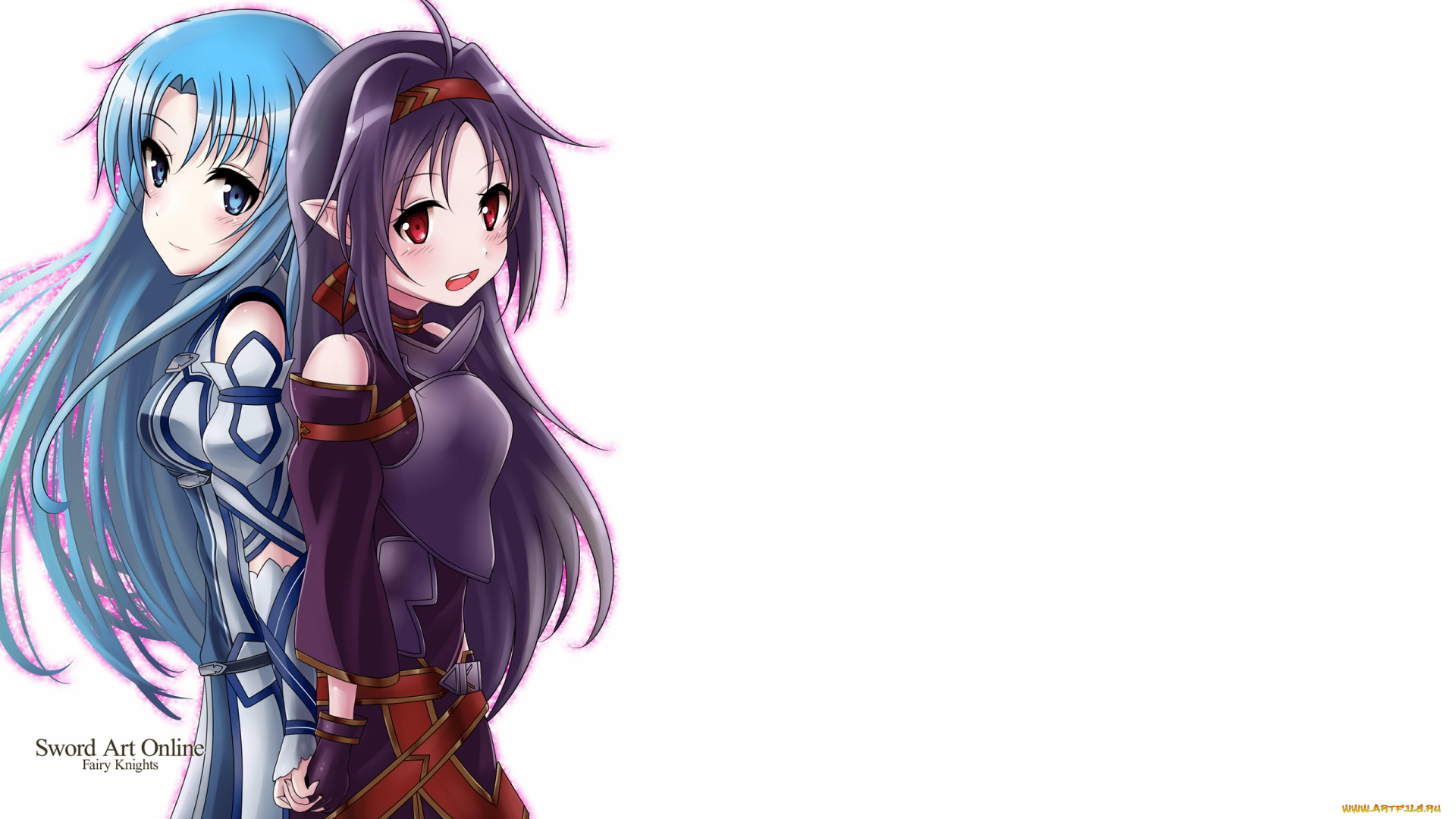 аниме, sword, art, online, фон, взгляд, девушки