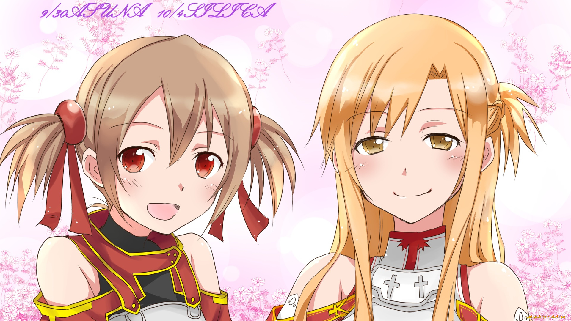 аниме, sword, art, online, взгляд, фон, девушки