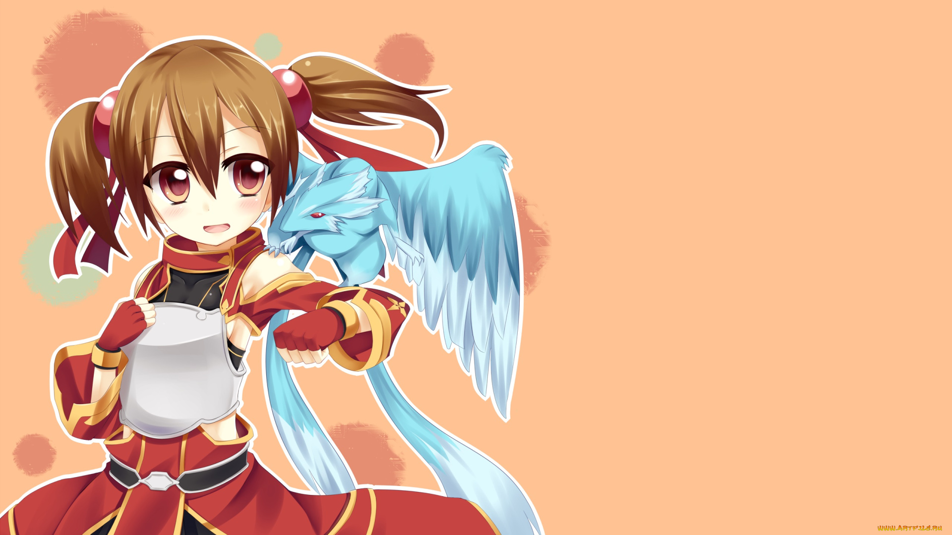 аниме, sword, art, online, взгляд, фон, девушка