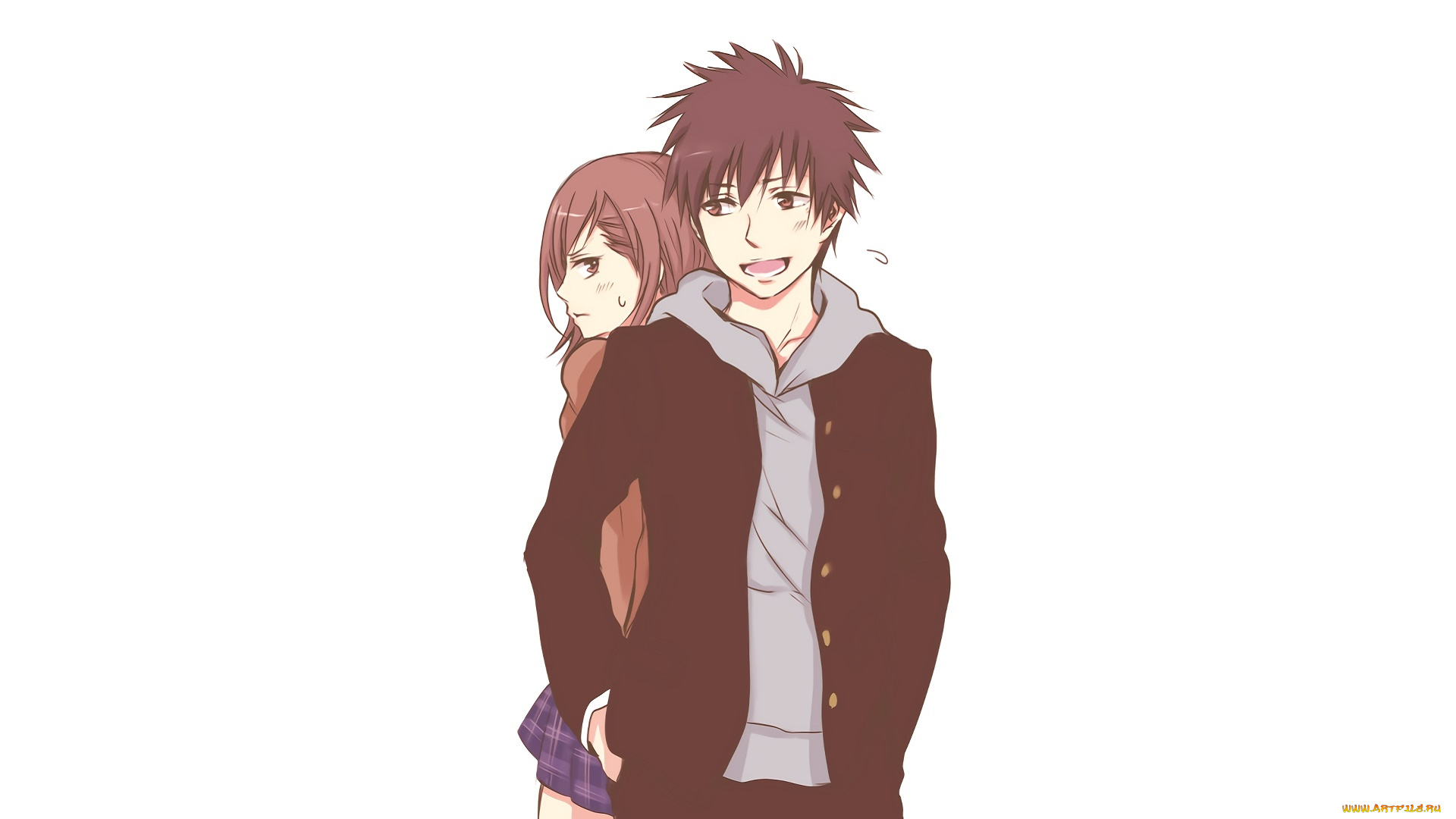 аниме, toaru, majutsu, no, index, девушка, взгляд, фон, парень