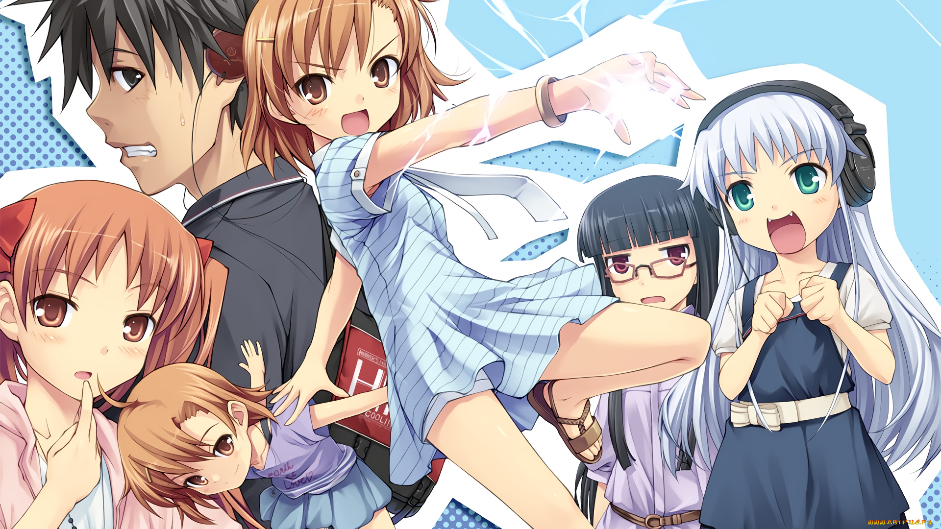 аниме, toaru, majutsu, no, index, фон, взгляд, девушки