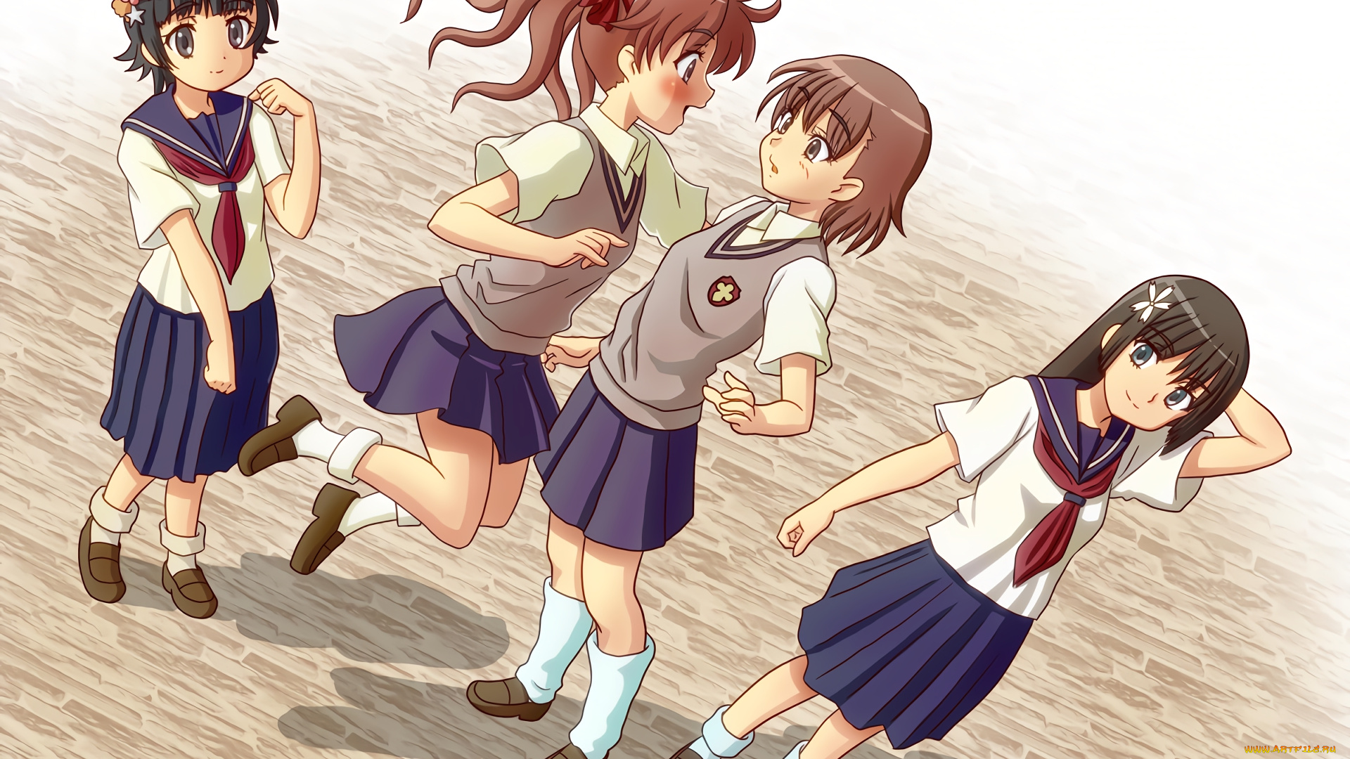 аниме, toaru, majutsu, no, index, фон, взгляд, девушки