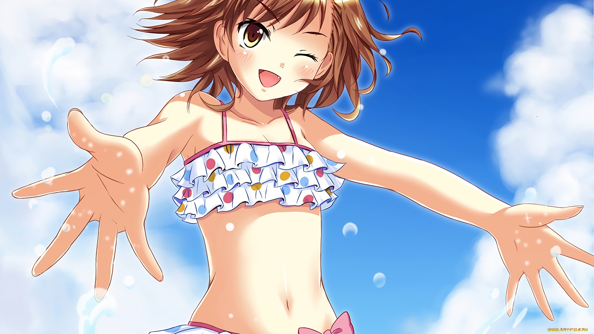 аниме, toaru, majutsu, no, index, взгляд, фон, девушка