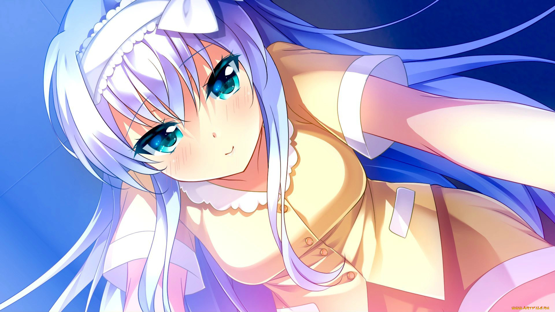 аниме, unknown, , другое, девушка, фон, взгляд