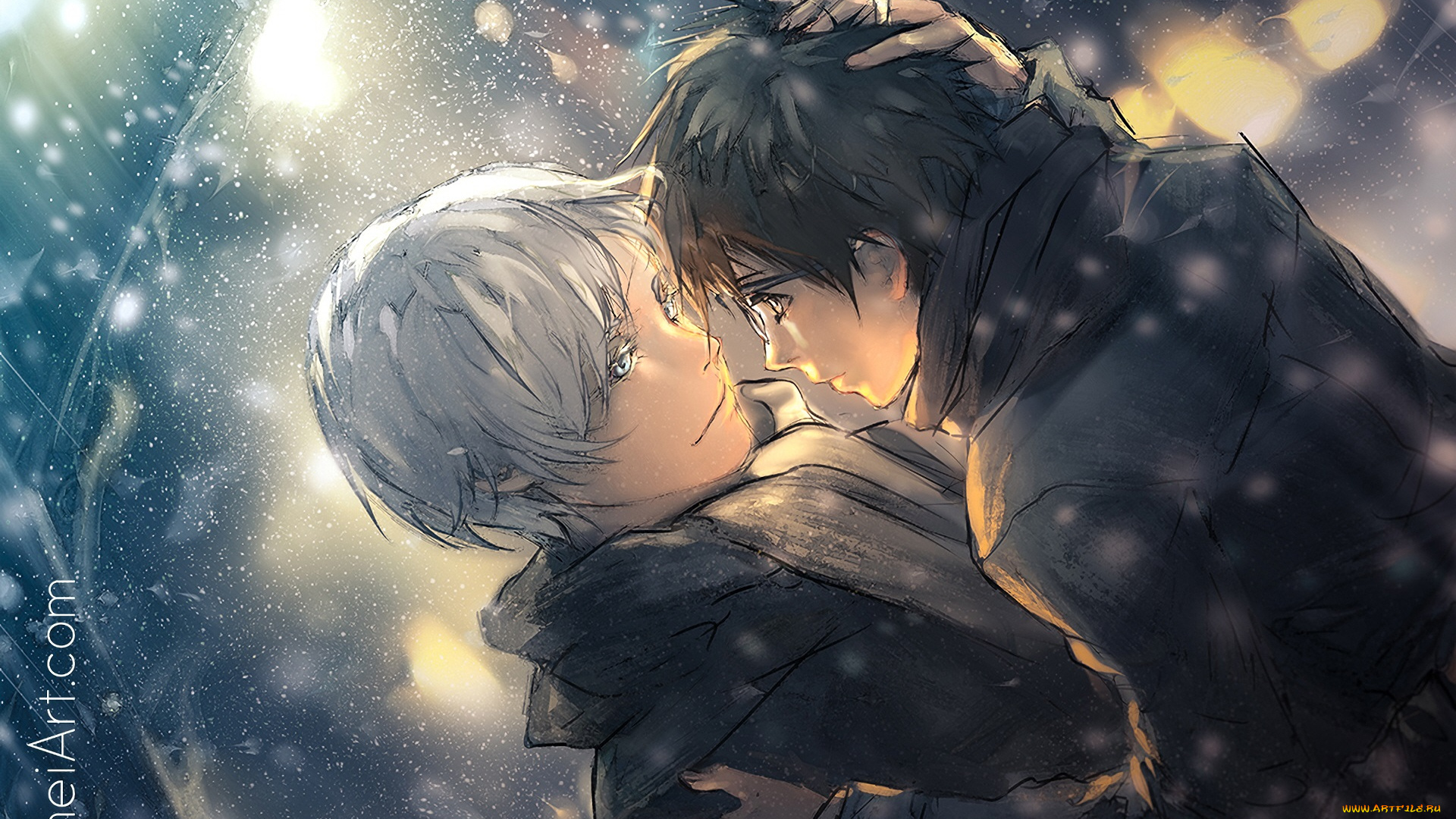 аниме, yuri, on, ice, пара