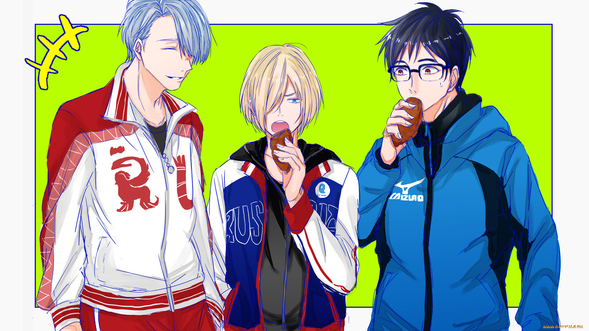 аниме, yuri, on, ice, парни