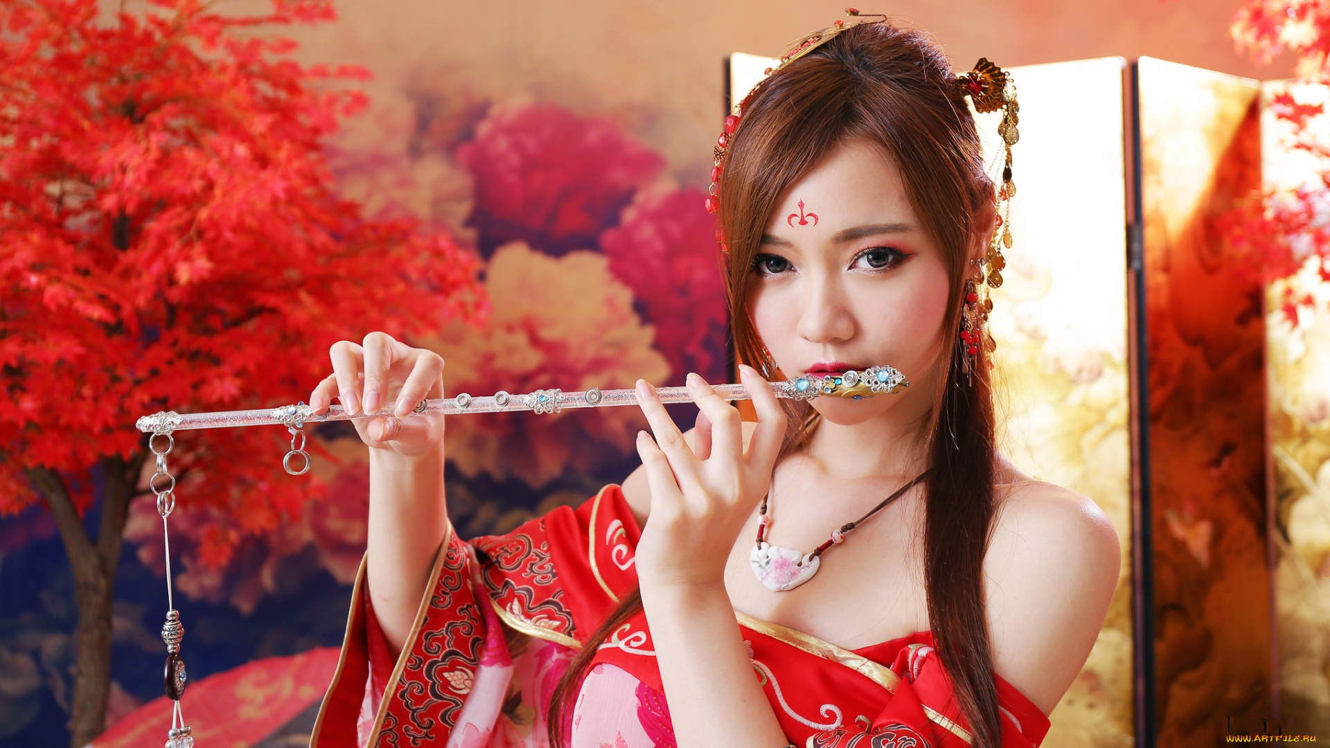 девушки, -unsort, , азиатки, взгляд, лицо