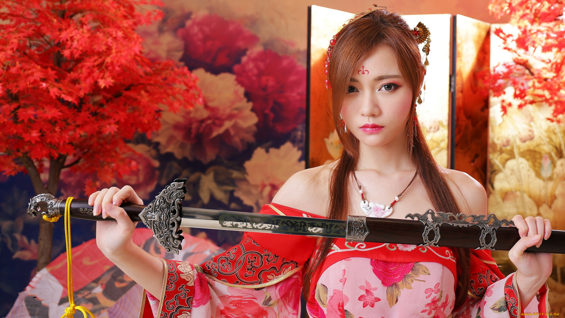 девушки, -unsort, , девушки, с, оружием, лицо, взгляд