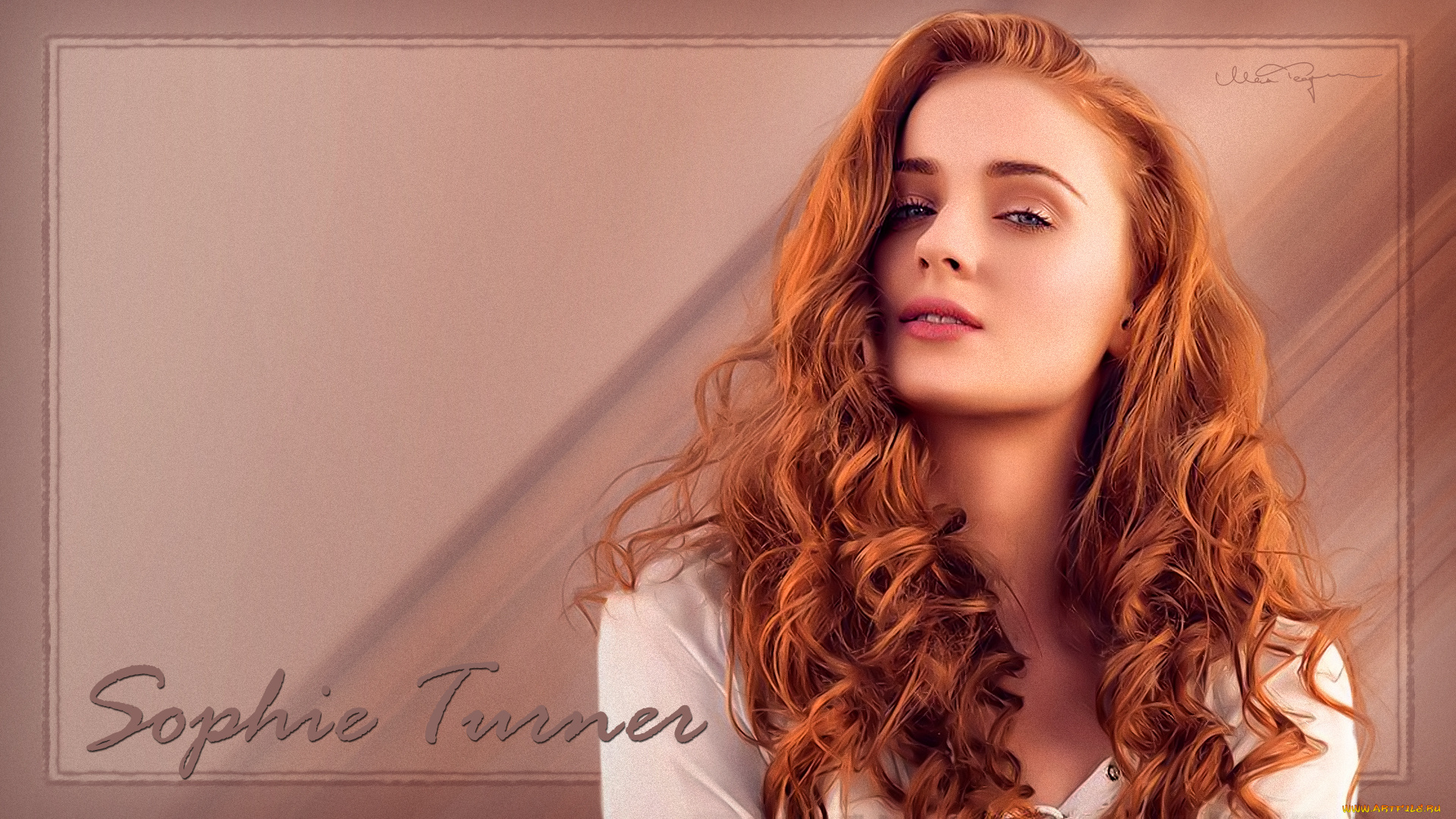 sophie, turner, девушки, актриса