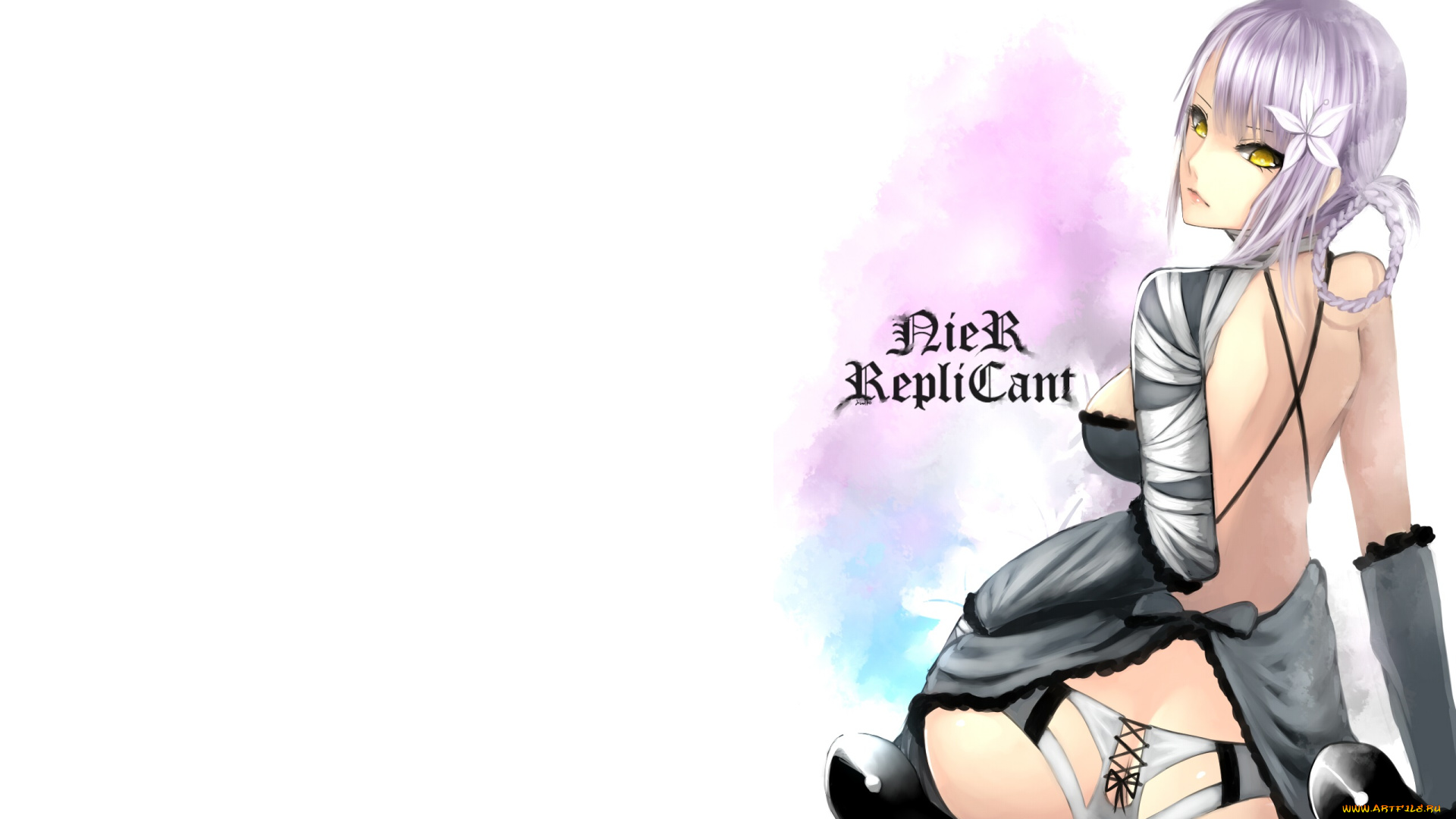 видео, игры, nier, , automata, девушка