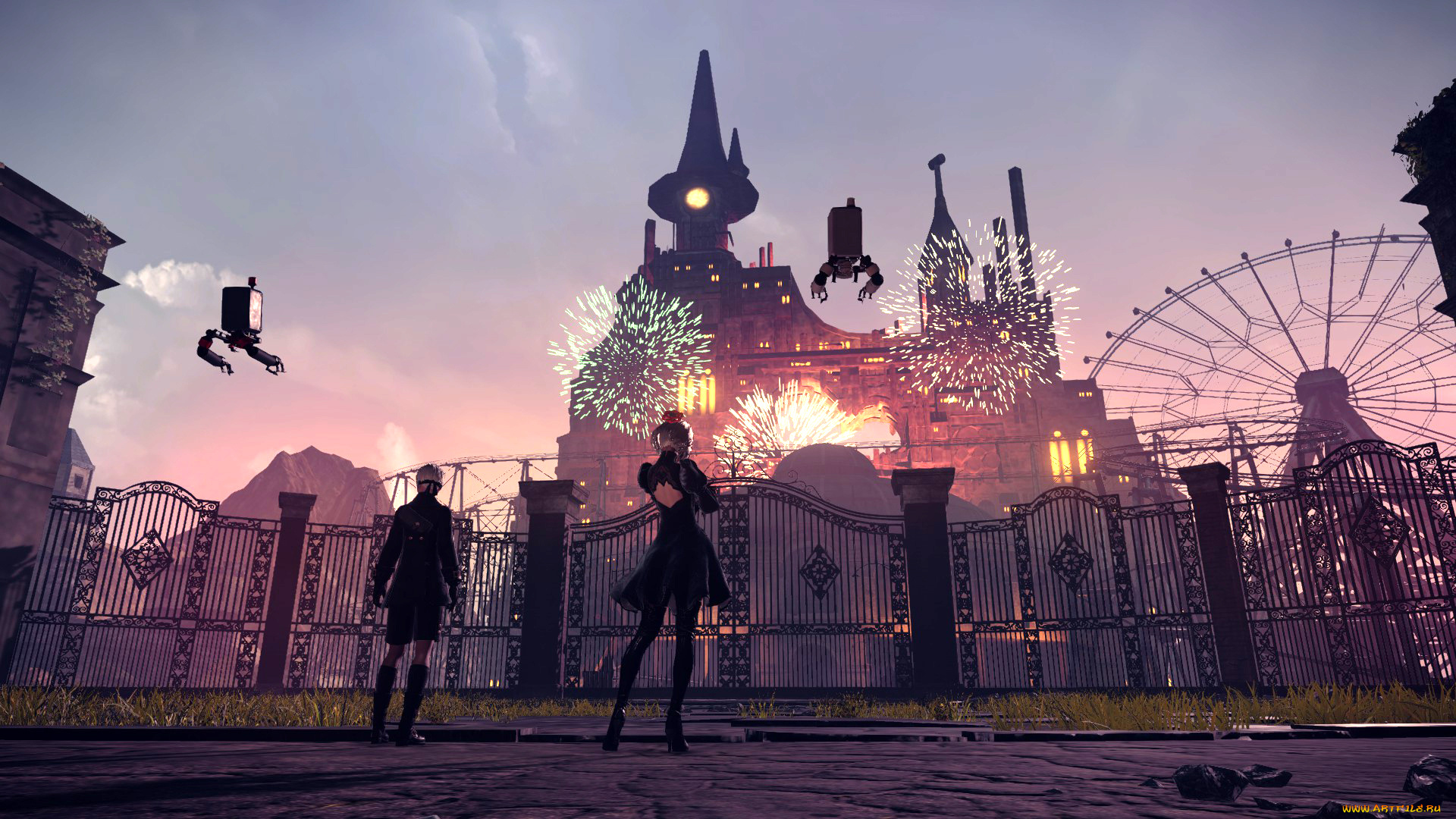 видео, игры, nier, , automata, персонаж