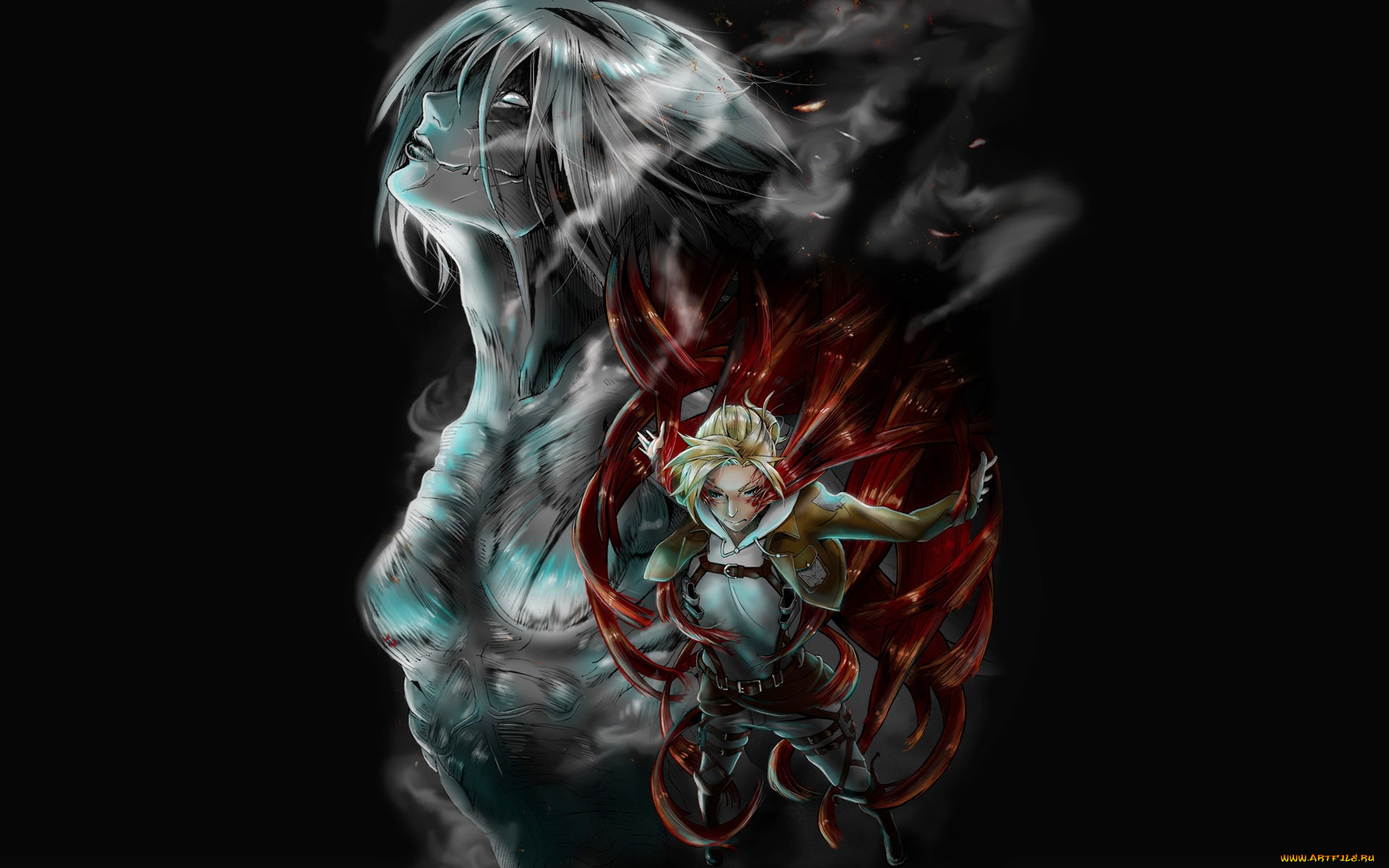 аниме, shingeki, no, kyojin, энни