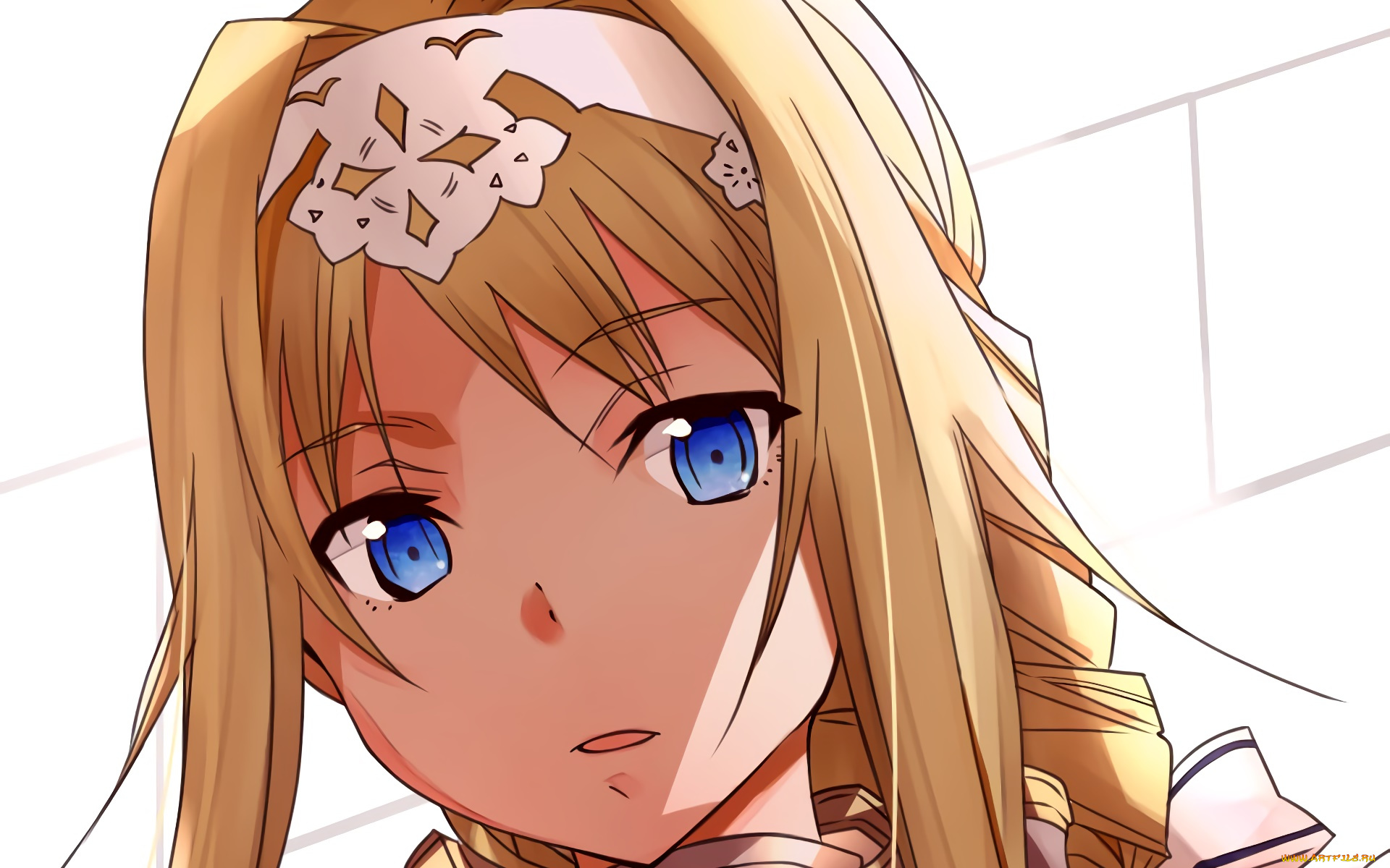 аниме, sword, art, online, девушка, фон, взгляд
