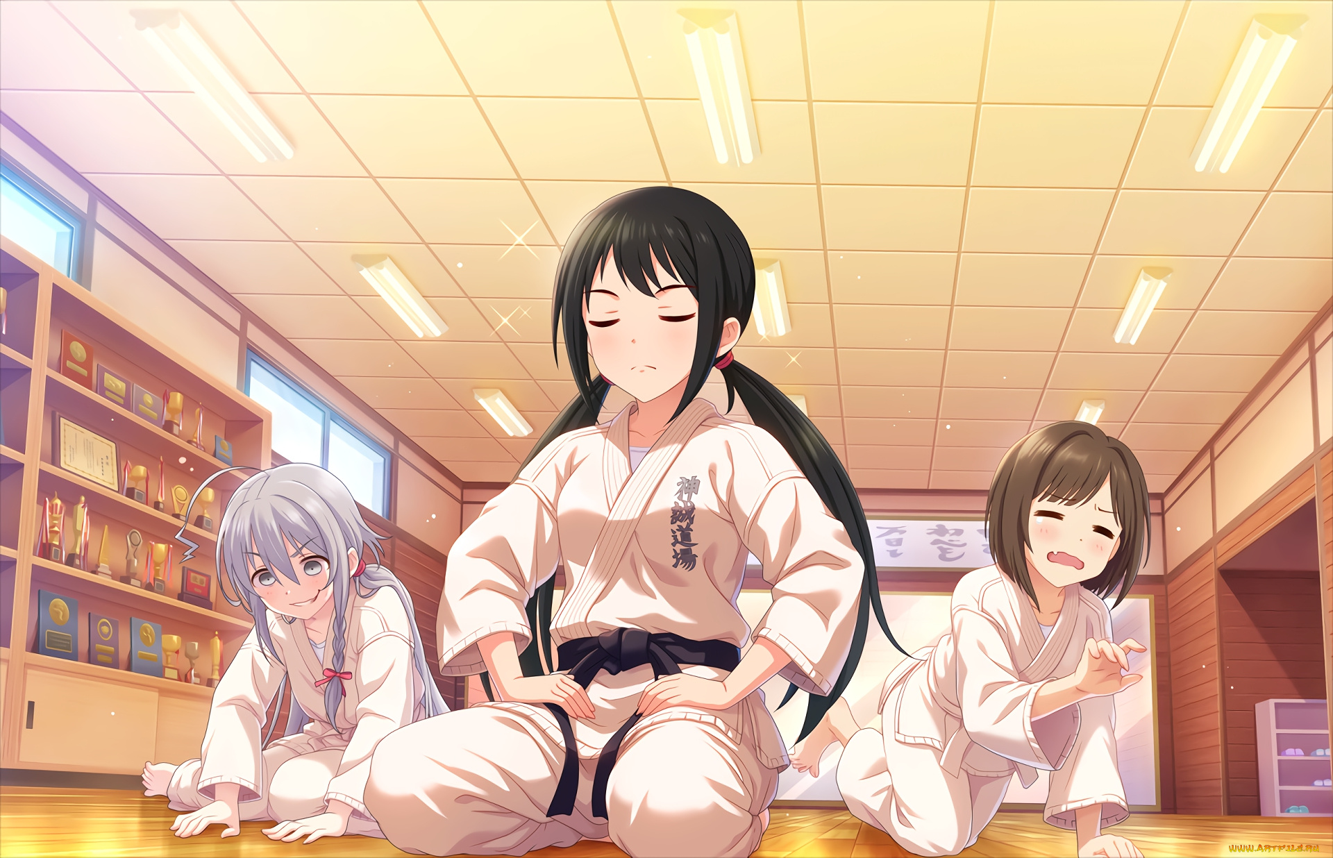 аниме, idolm@ster, фон, девушка, взгляд