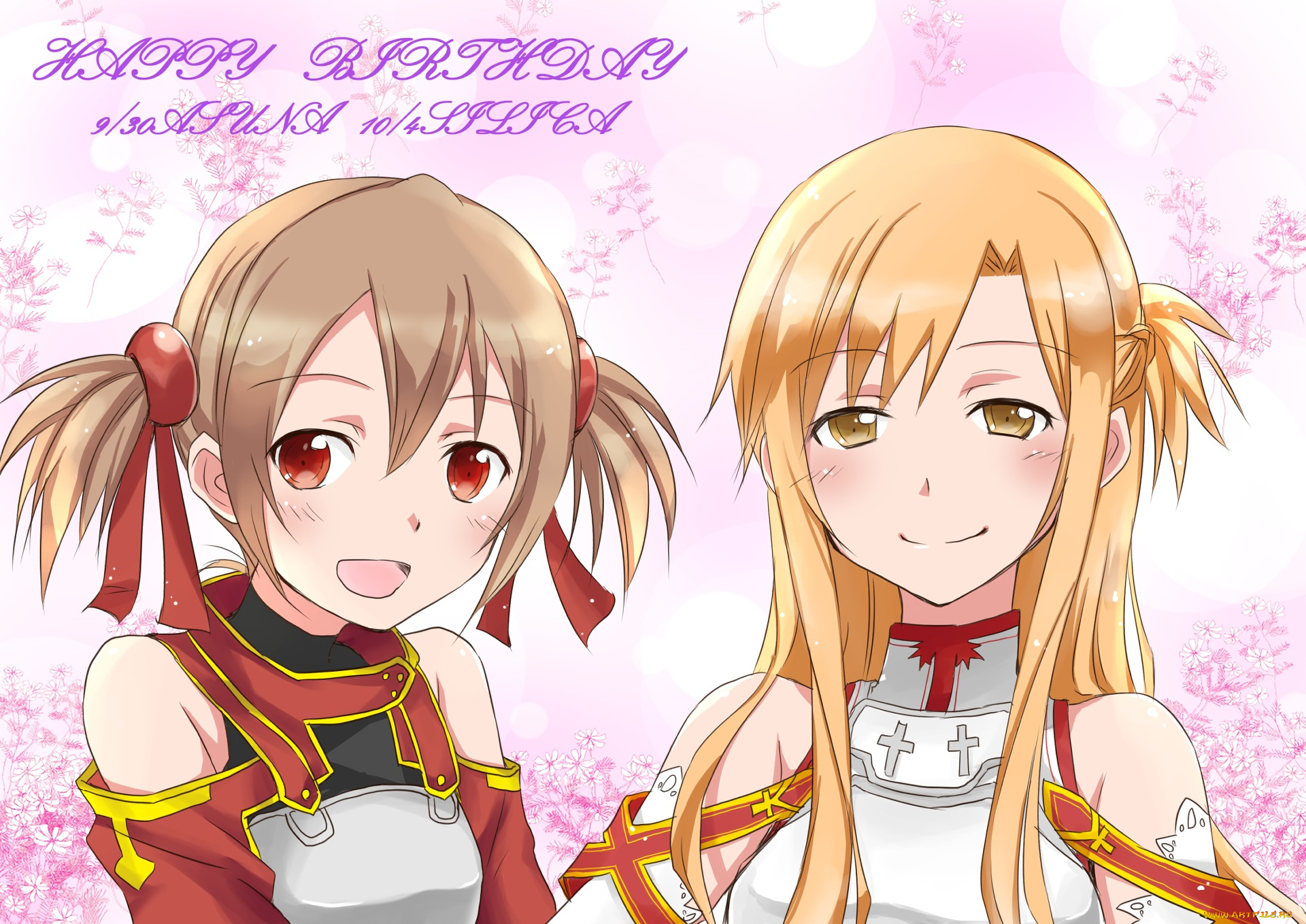 аниме, sword, art, online, взгляд, фон, девушки