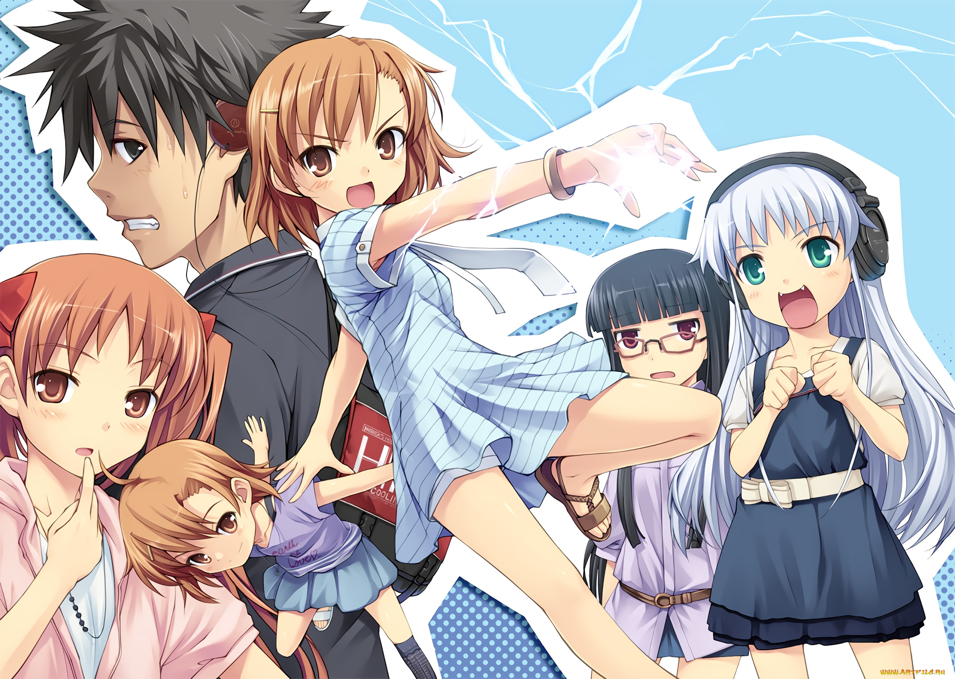 аниме, toaru, majutsu, no, index, фон, взгляд, девушки