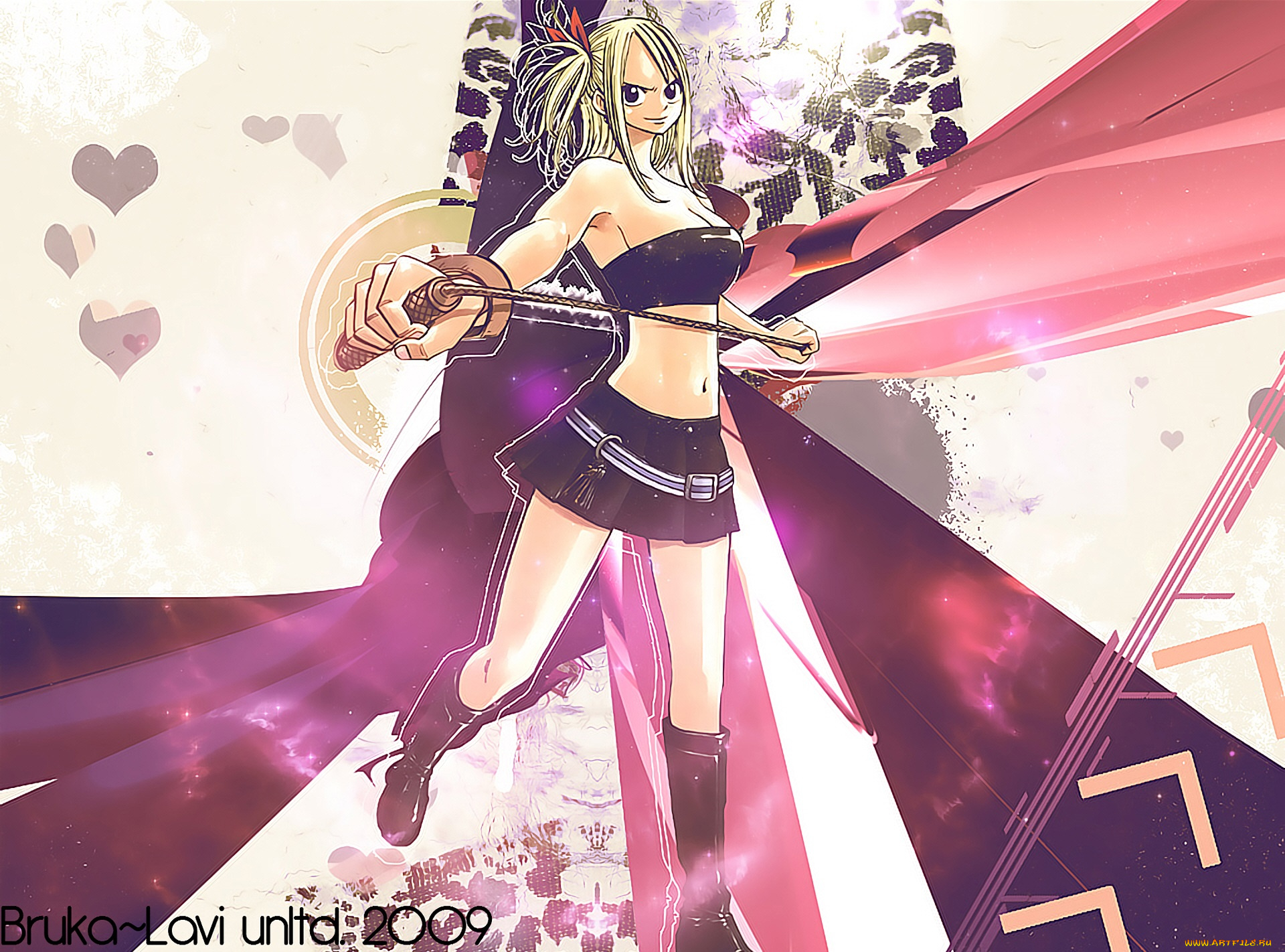 аниме, fairy, tail, люси