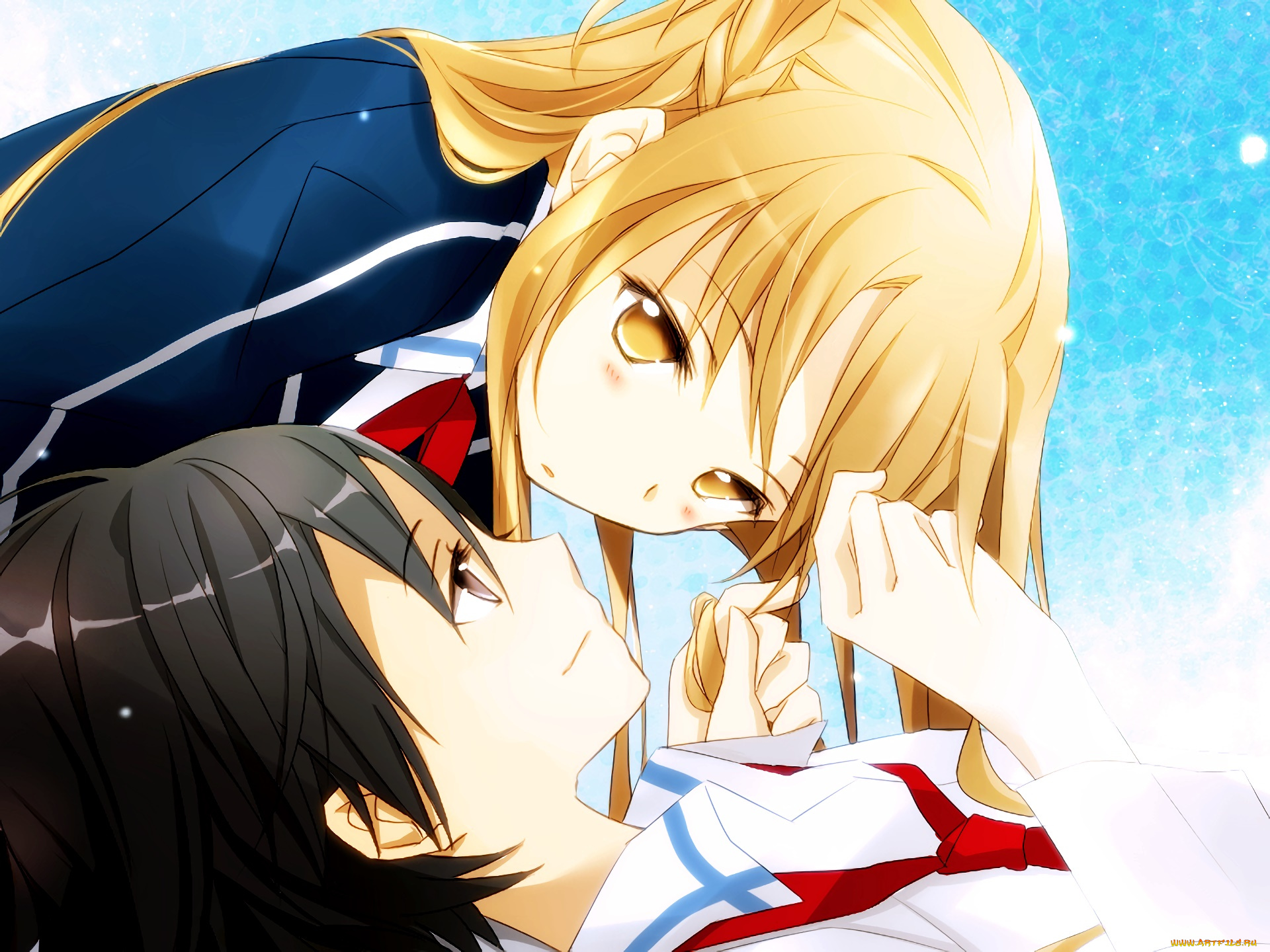 аниме, sword, art, online, взгляд, фон, девушки