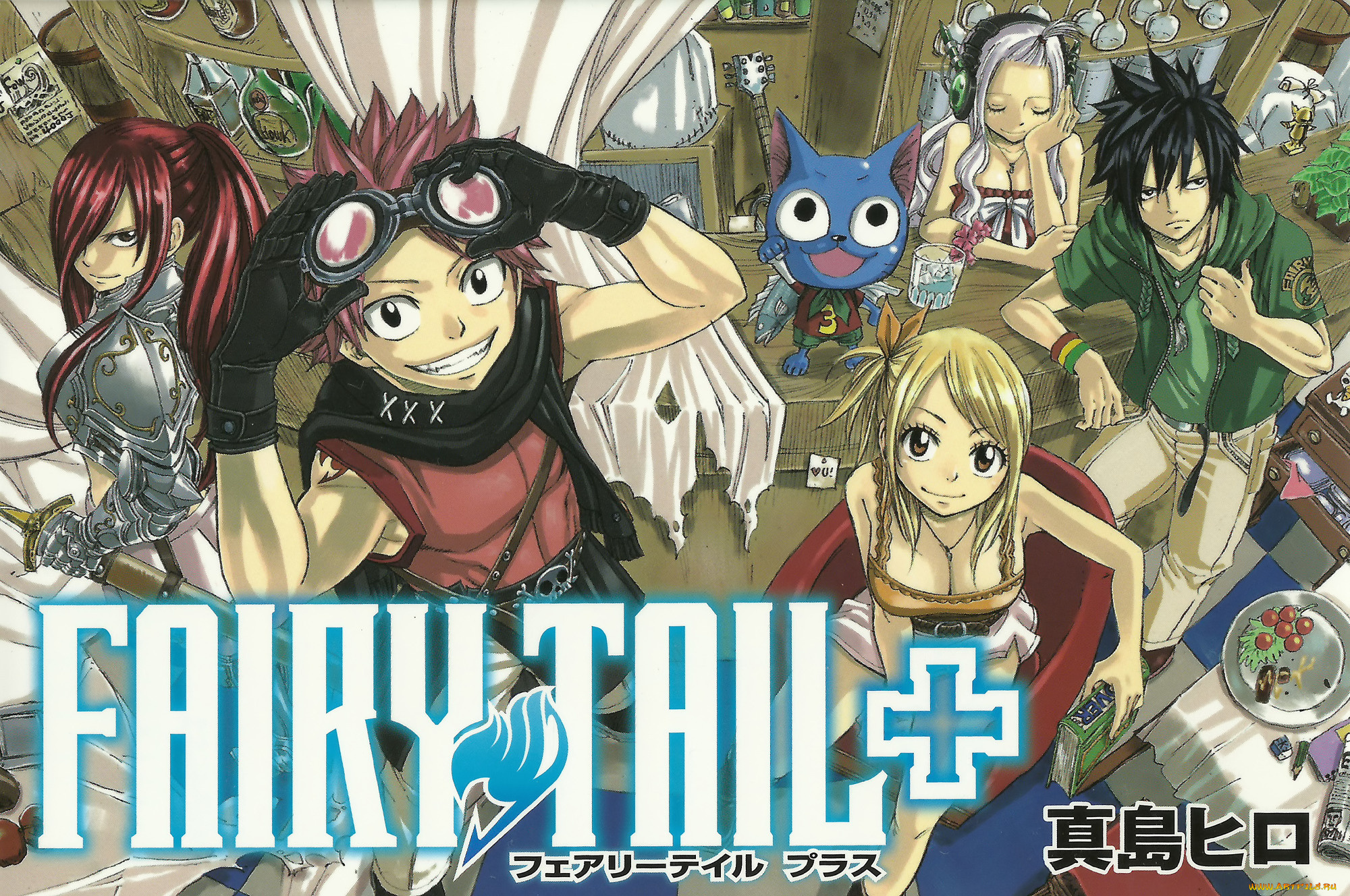 аниме, fairy, tail, хвост, феи