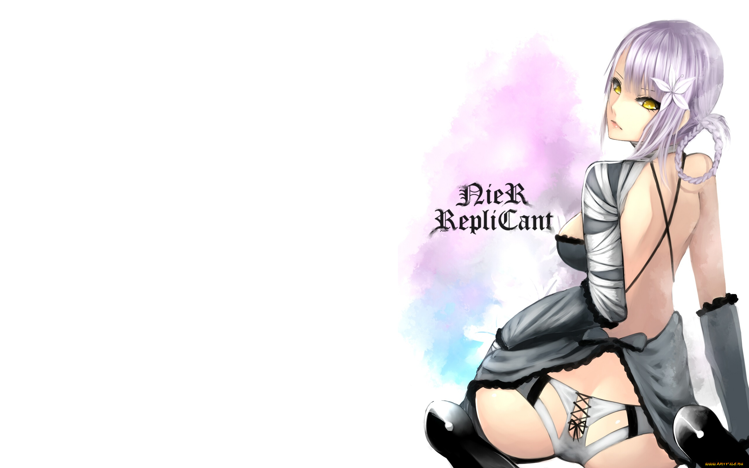 видео, игры, nier, , automata, девушка