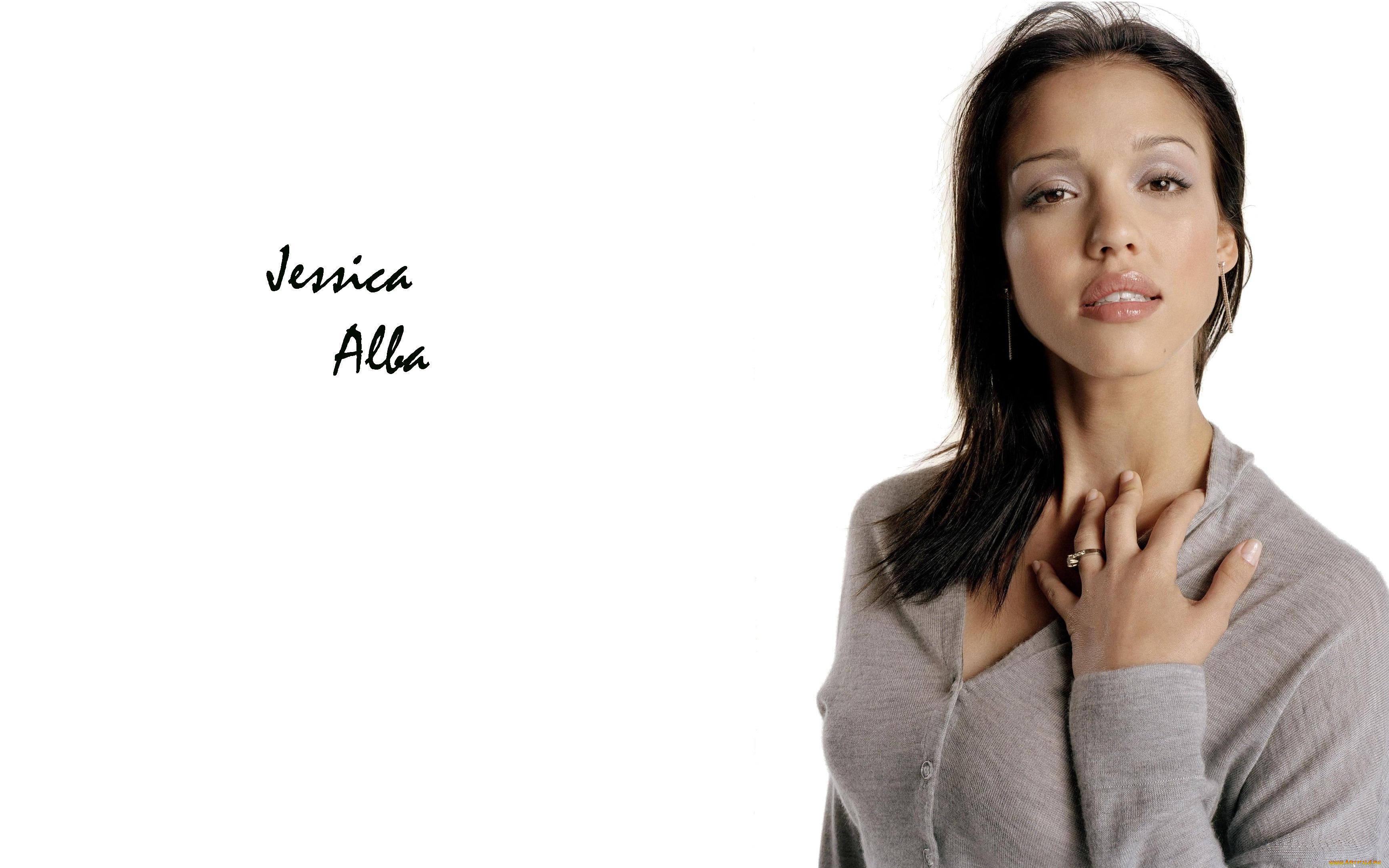 девушки, jessica, alba, кольцо, кофта, актриса, джессика, альба