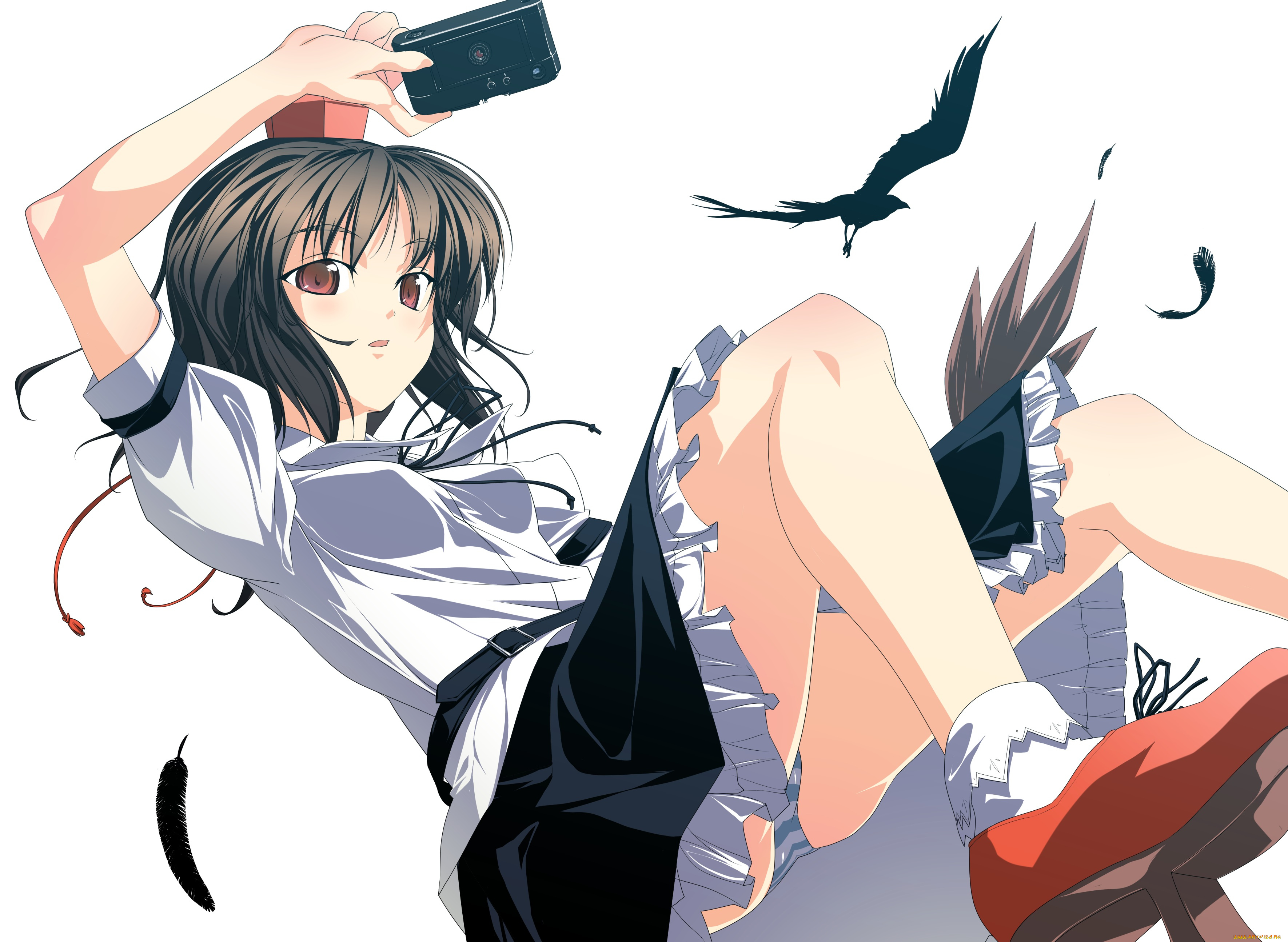 аниме, touhou, shameimaru, aya