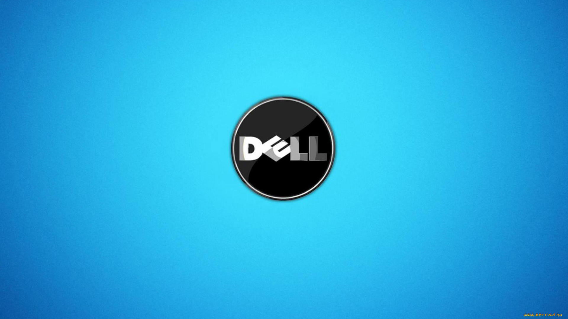 компьютеры, dell, фон, логотип