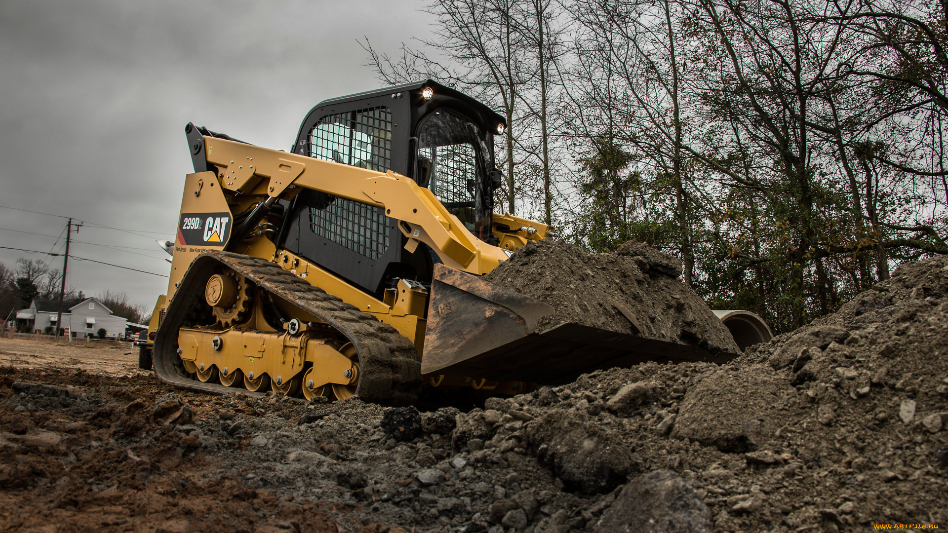 техника, фронтальные, погрузчики, caterpillar