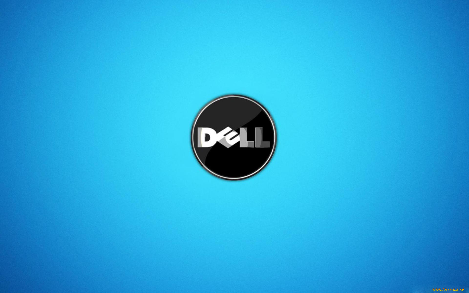 компьютеры, dell, фон, логотип