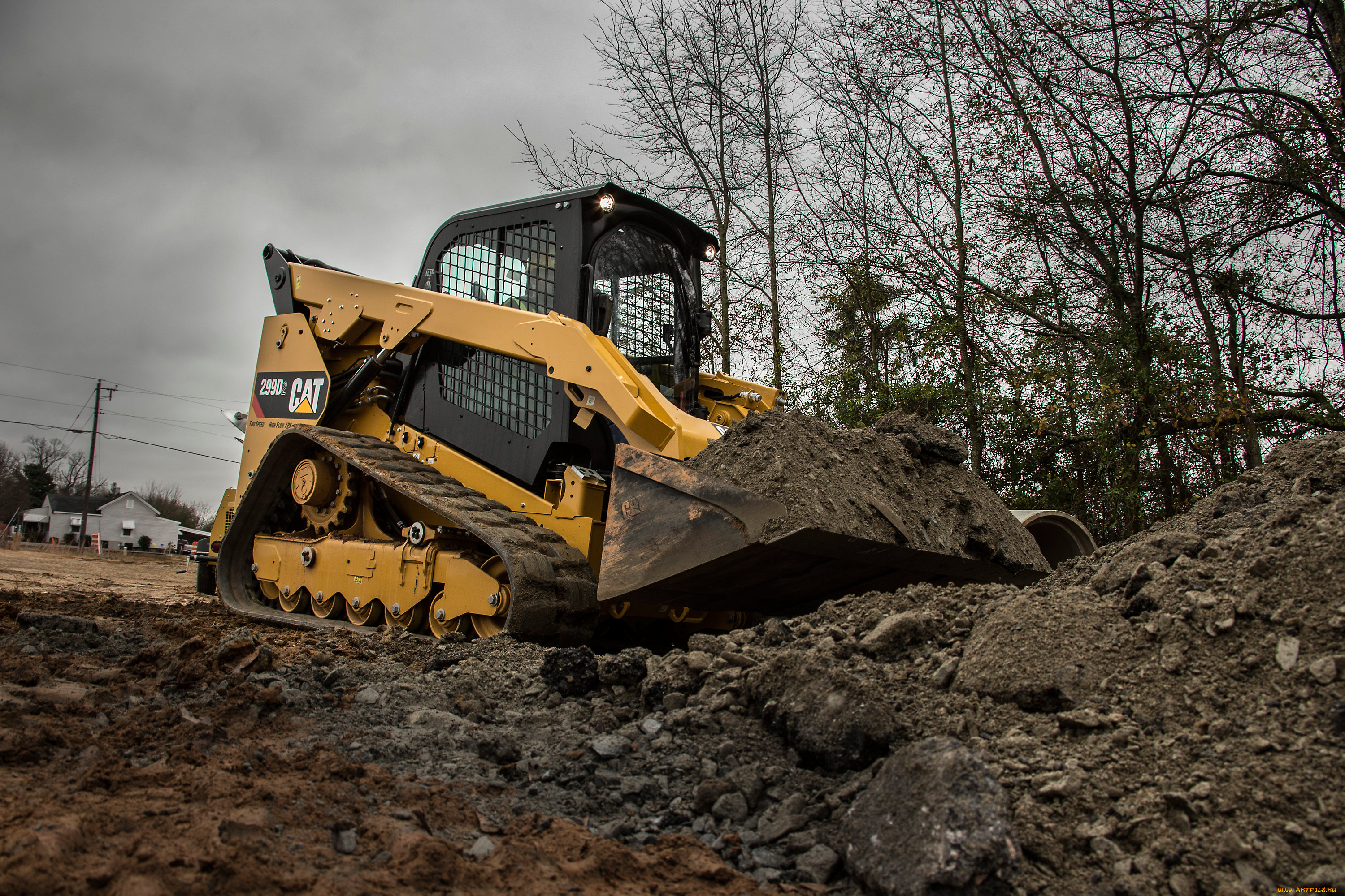 техника, фронтальные, погрузчики, caterpillar