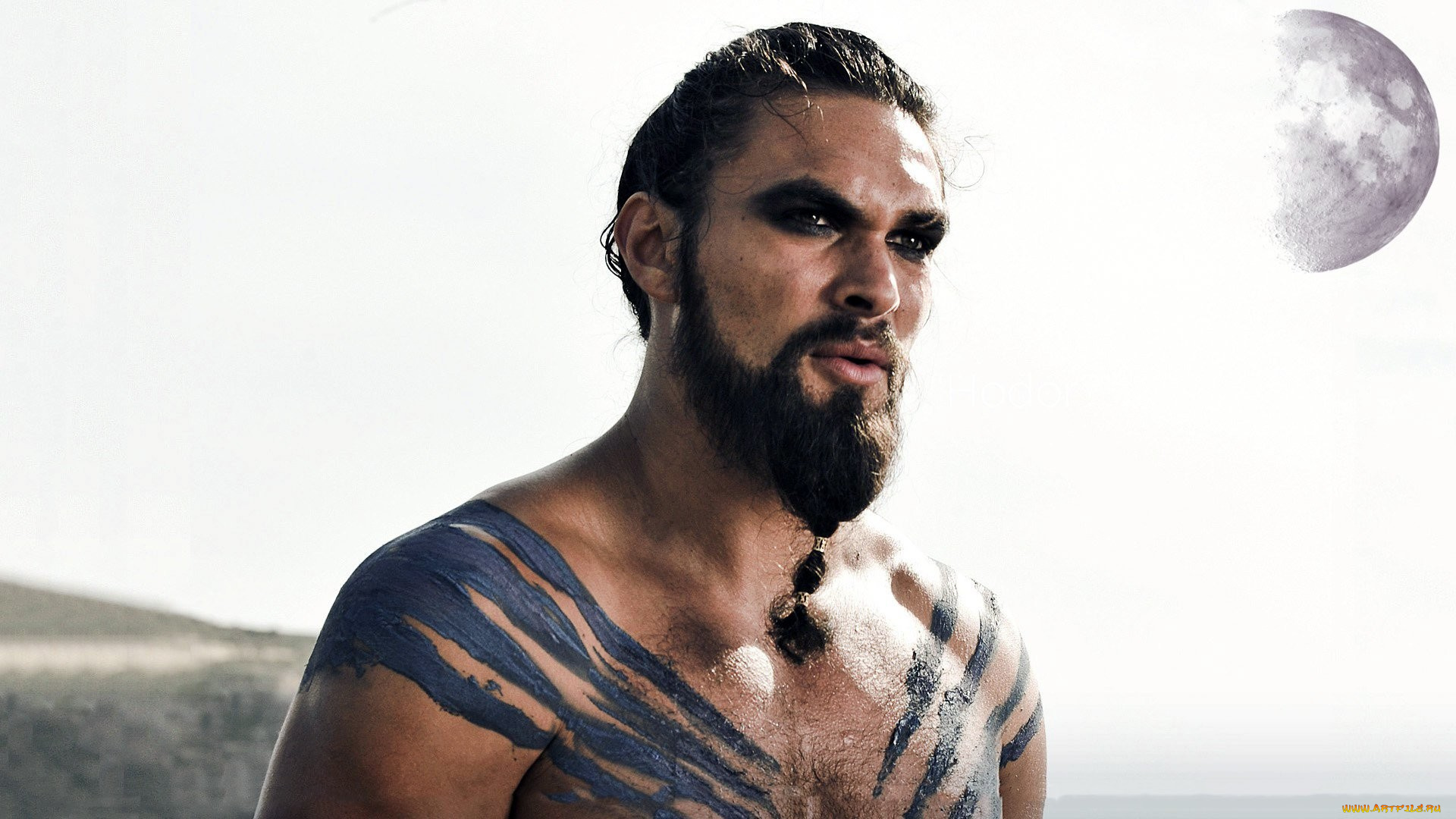 кино, фильмы, game, of, thrones, , сериал, краска, борода, дрого, кхал