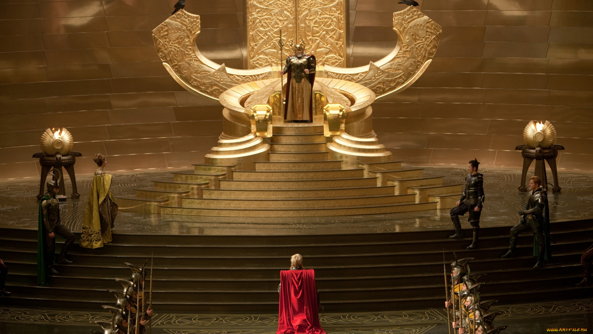 кино, фильмы, thor, люди, один, трон, зал