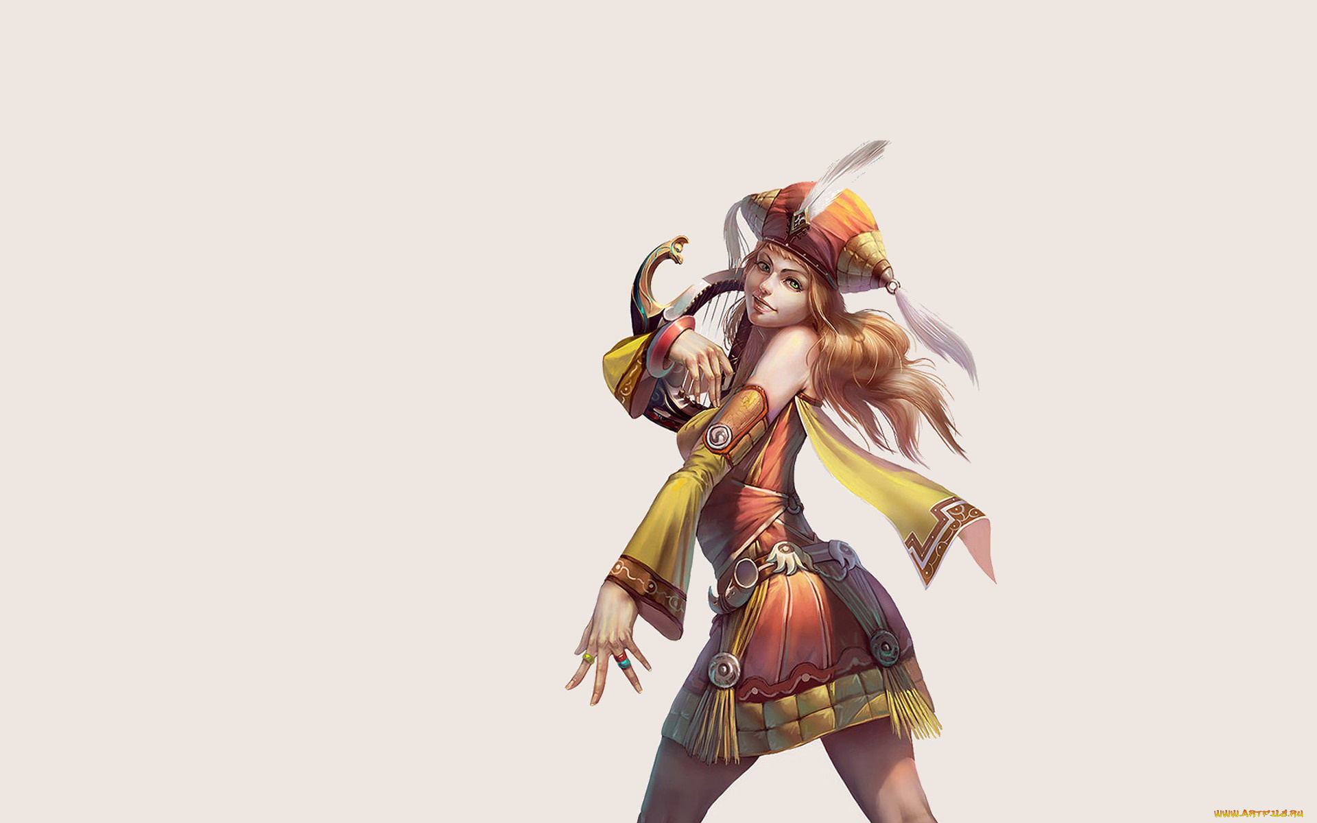 видео, игры, ---другое, арфа, девушка, riggs