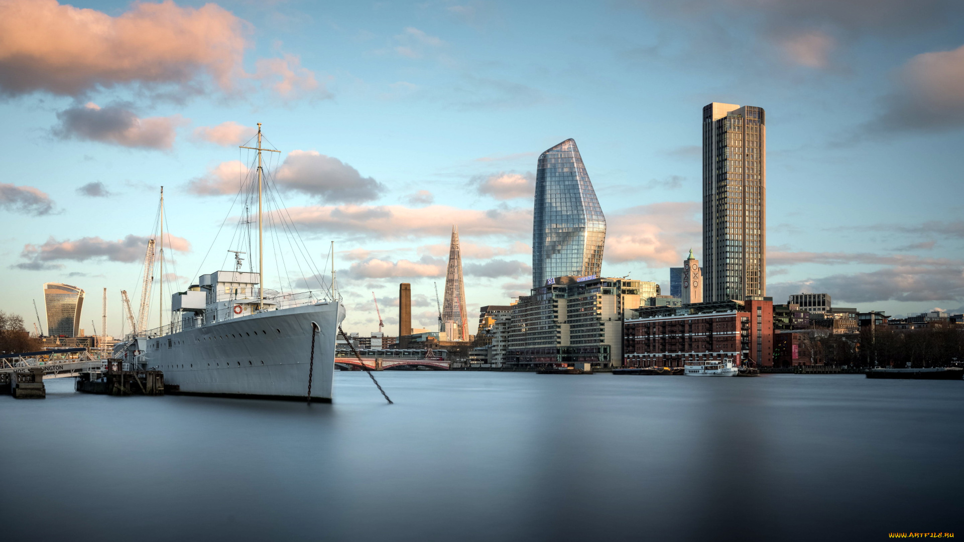 города, лондон, , великобритания, темза, река