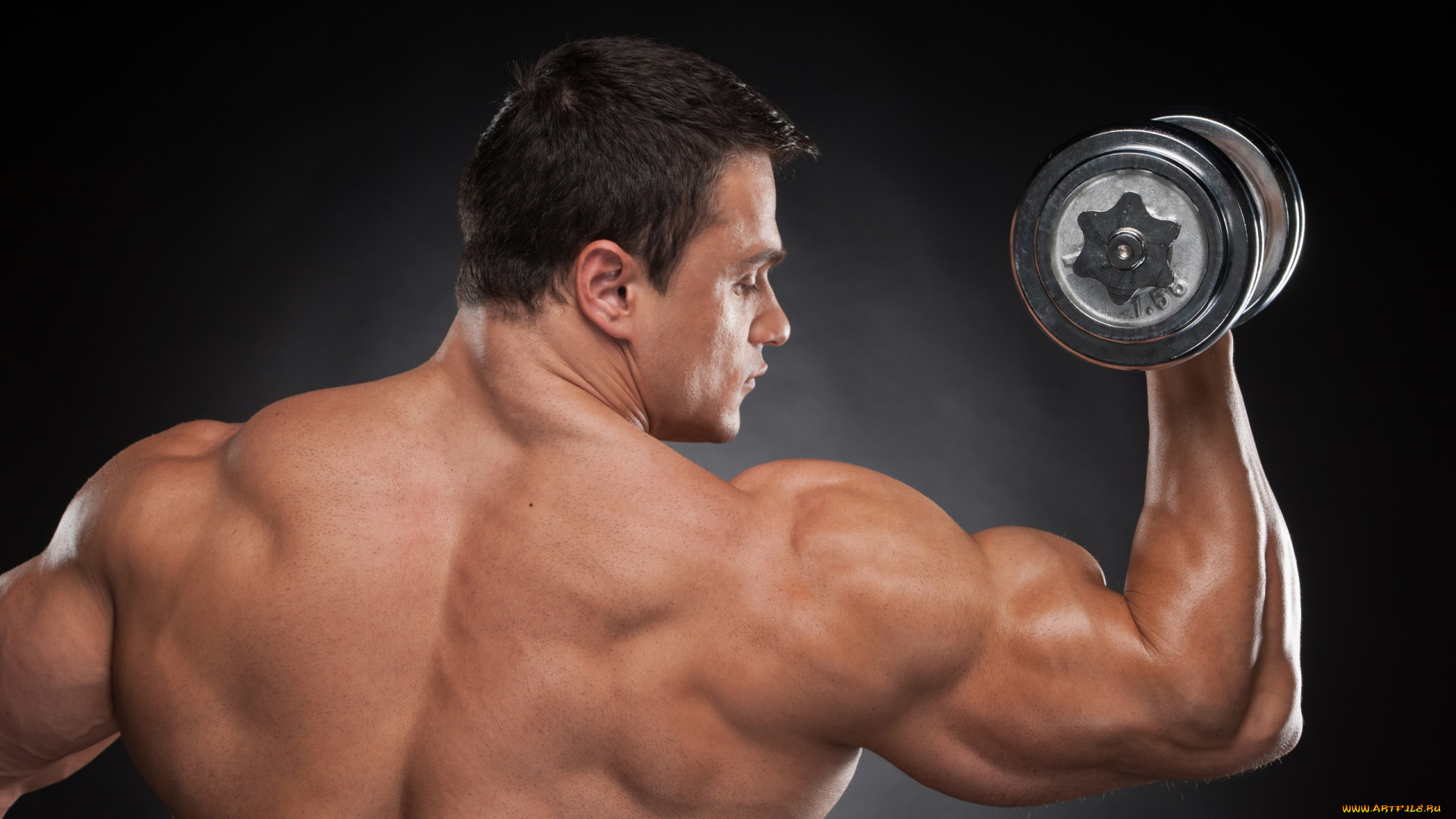 спорт, body, building, мужчина, гантели, бодибилдинг