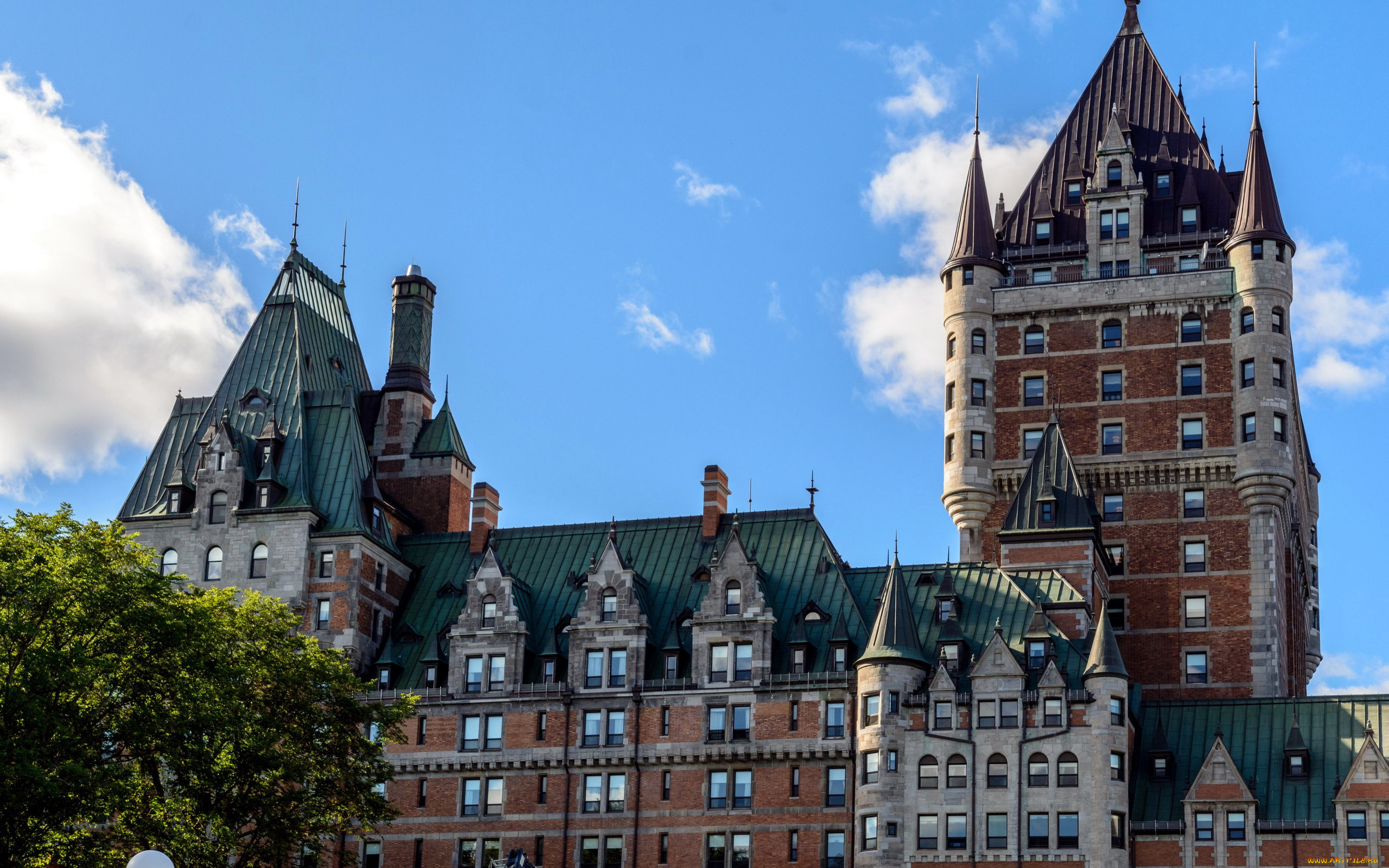 chateau, frontenac, города, квебек, , канада, chateau, frontenac