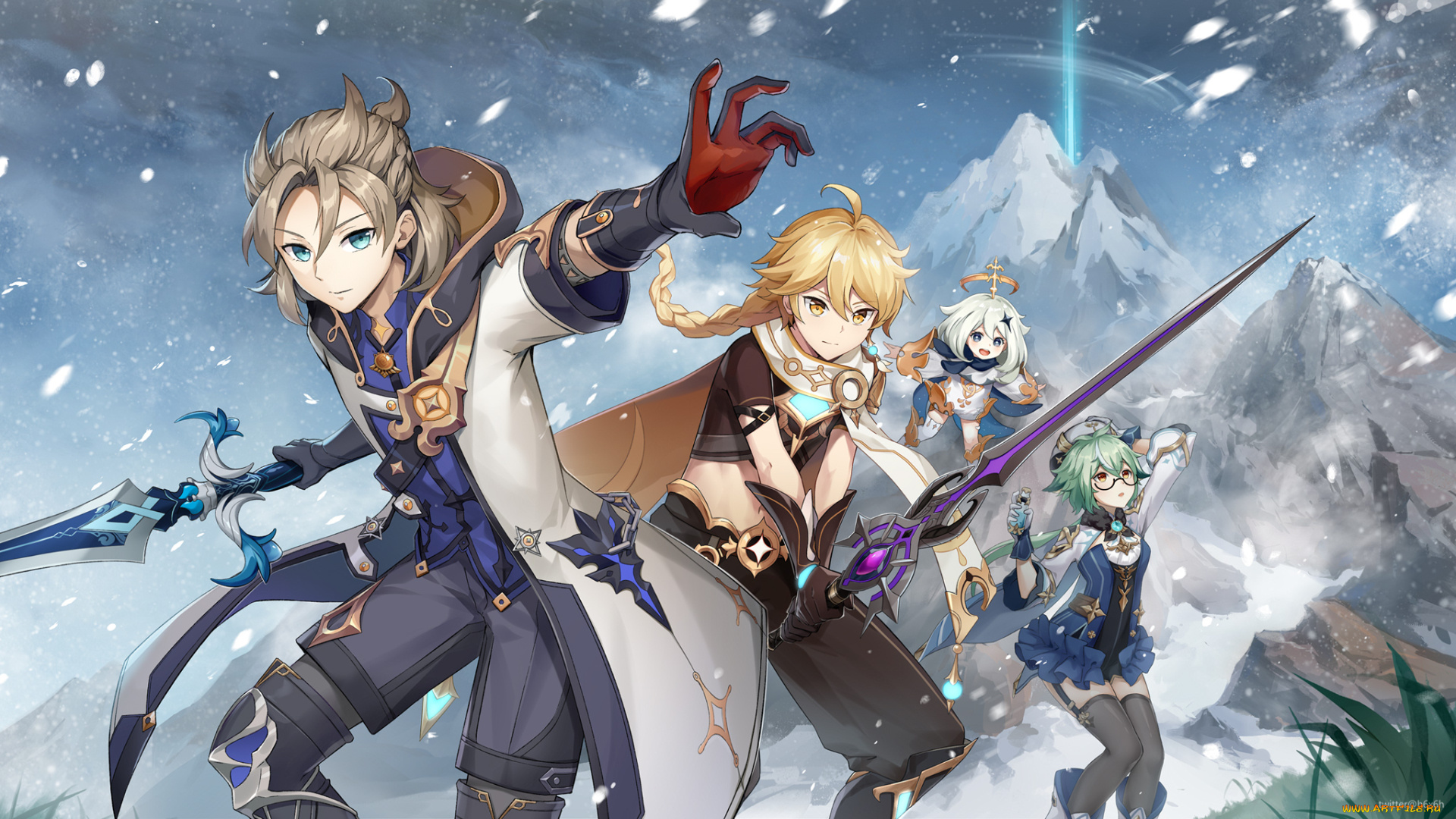 аниме, genshin, impact, genshin, impact