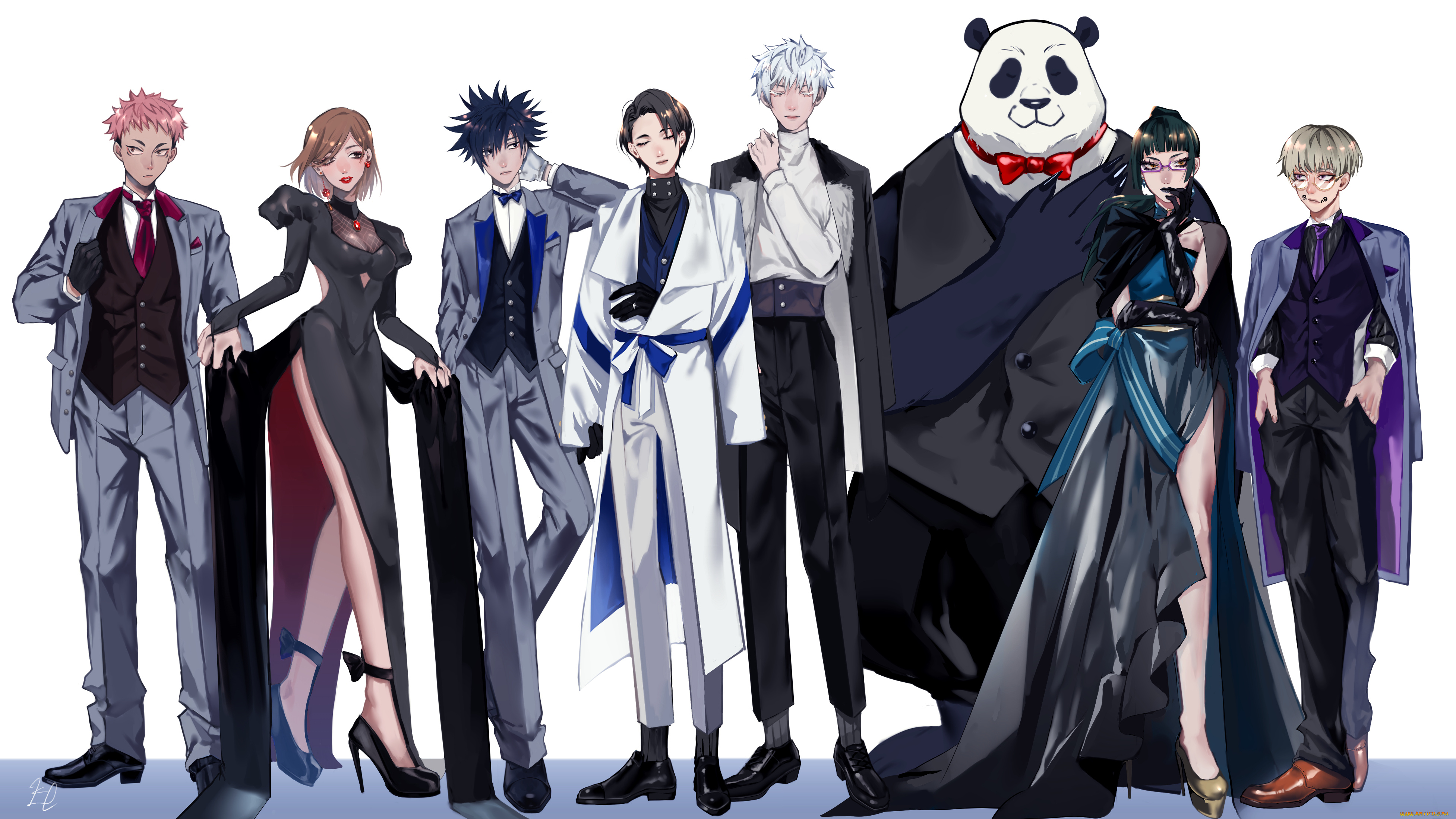 аниме, jujutsu, kaisen, магическая, битва