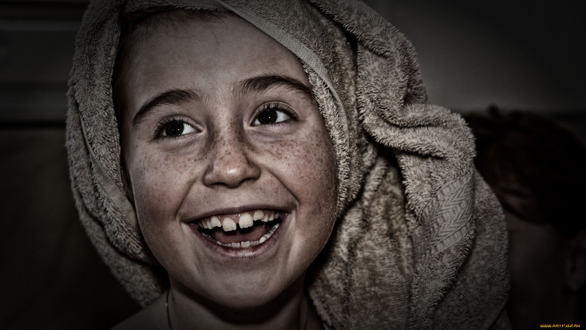 разное, люди, девочка, лицо, полотенце