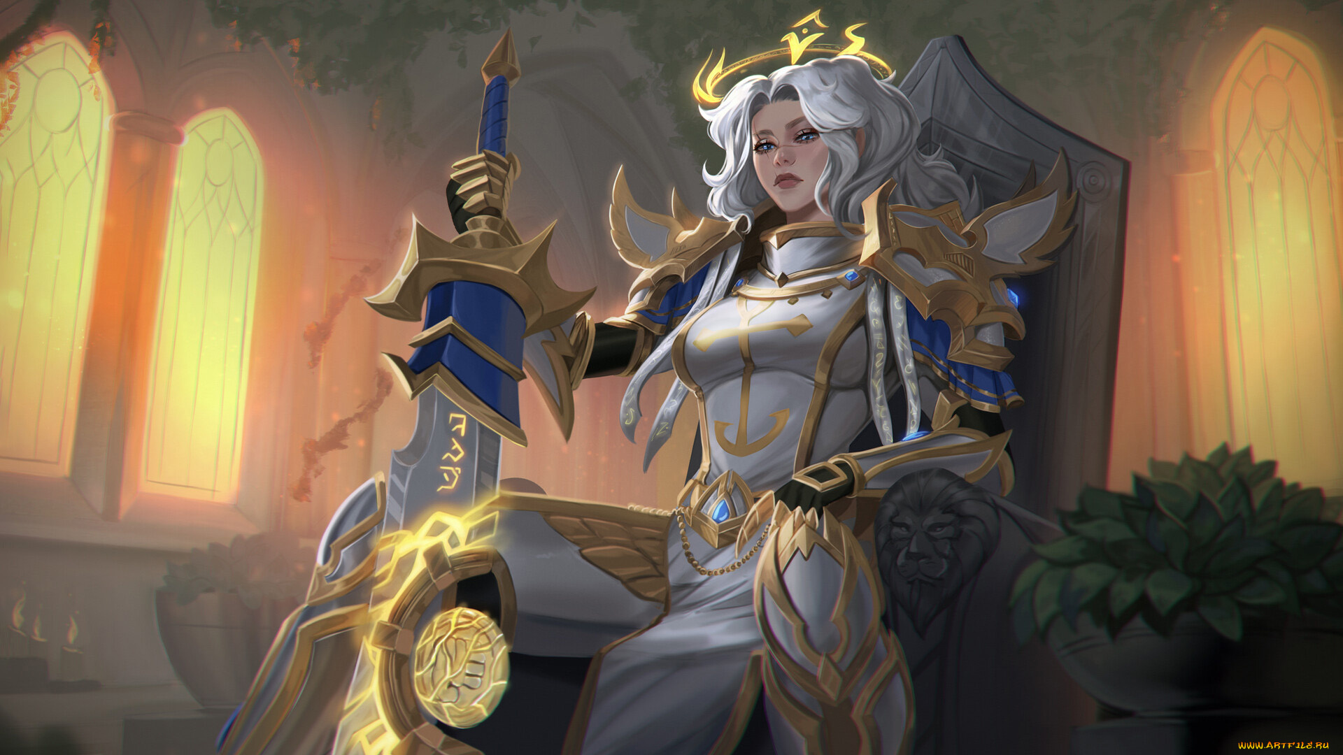 warcraft, видео, игры, world, of, warcraft, девушка, воин