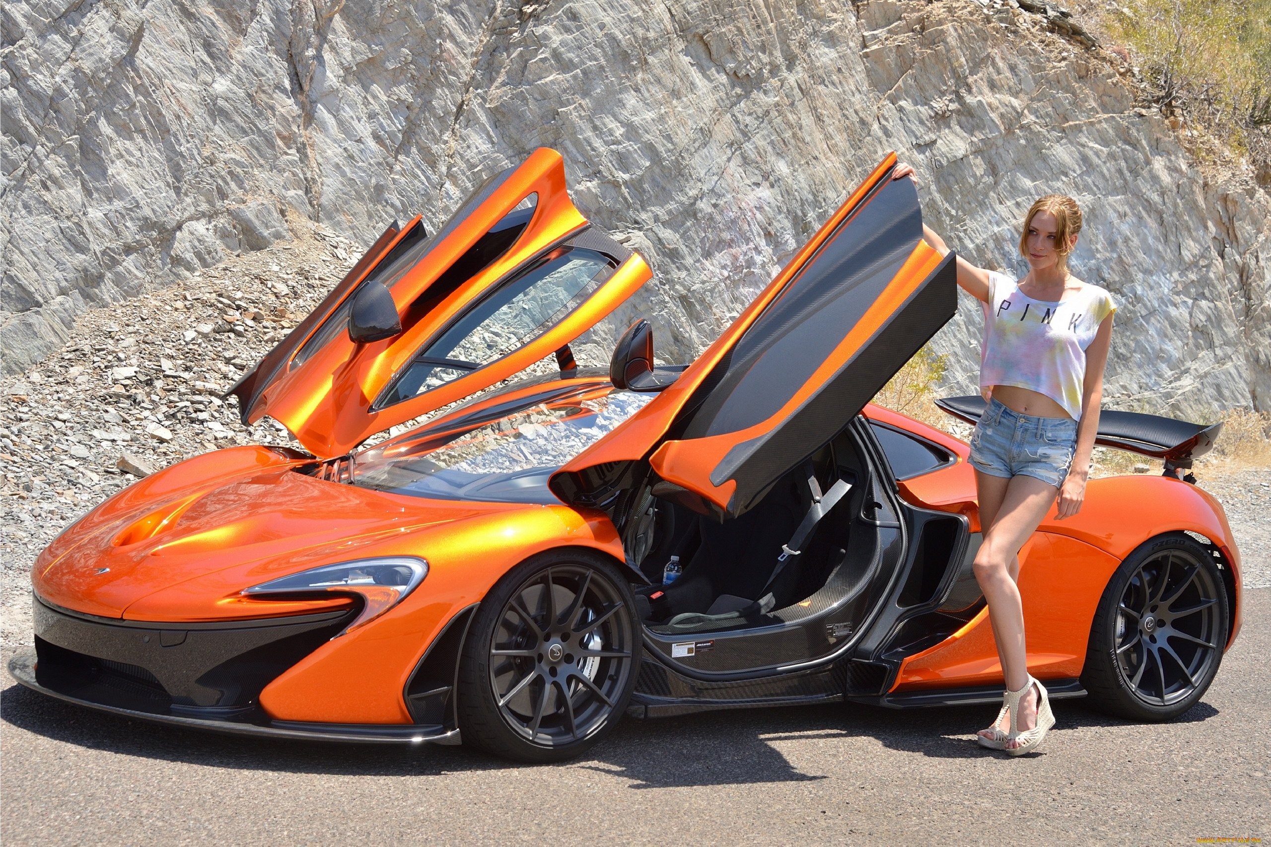 автомобили, -авто, с, девушками, mclaren