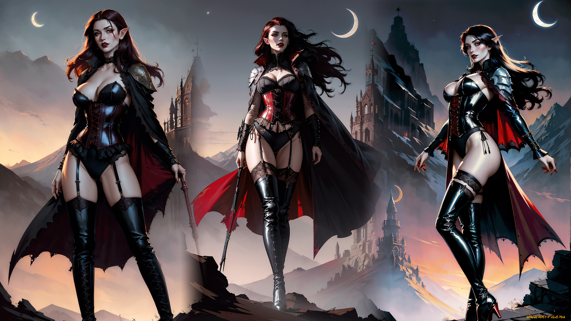 фэнтези, вампиры, нейросети, графика, нейроарт, ai, art, нейронные, сети, рисунки, нейро, искусство, нейрографика, graphics, neuroart, neural, networks, drawings, neuro, neurography