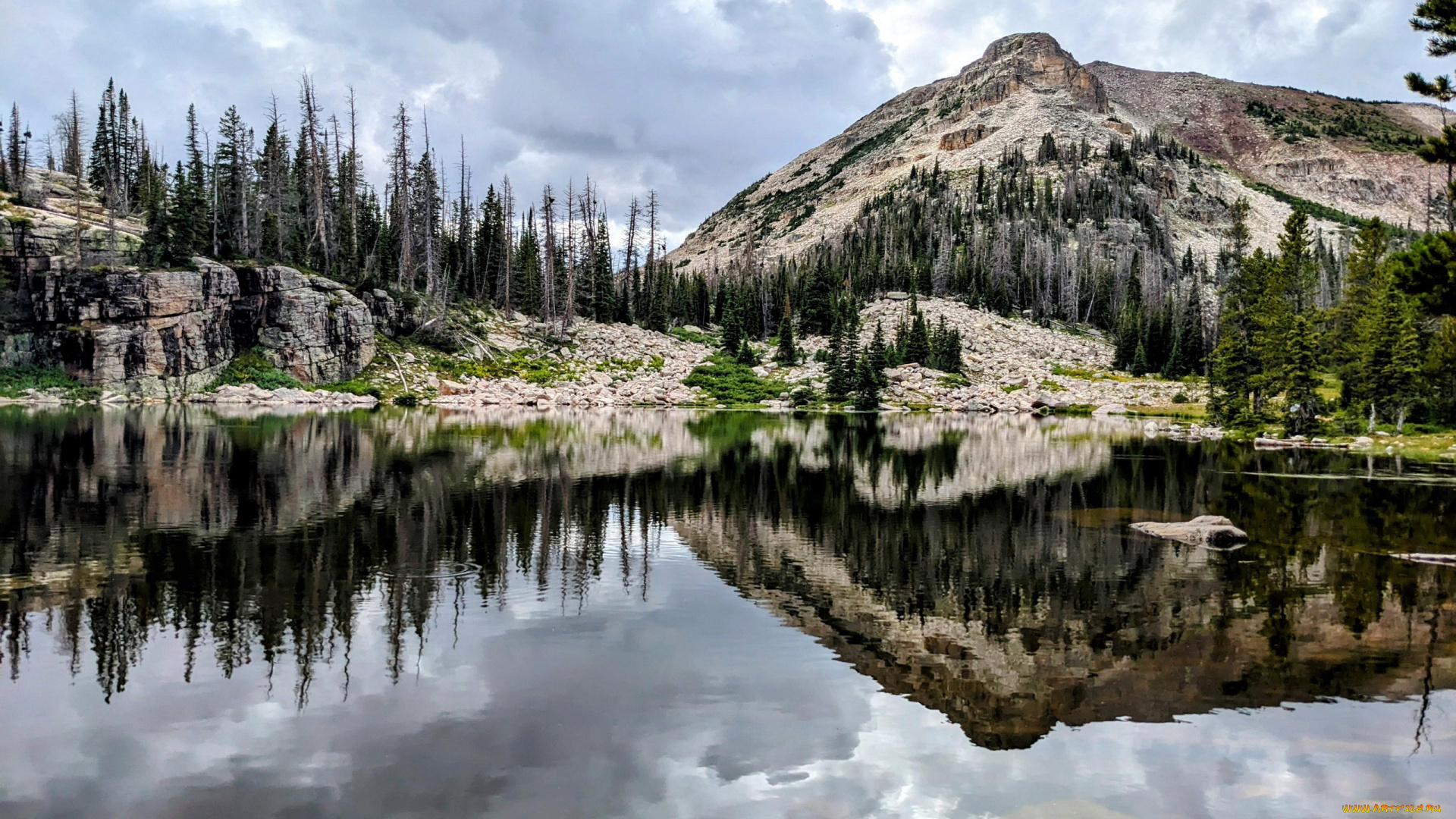 jewel, lake, uinta, mountains, utah, природа, реки, озера, jewel, lake, uinta, mountains