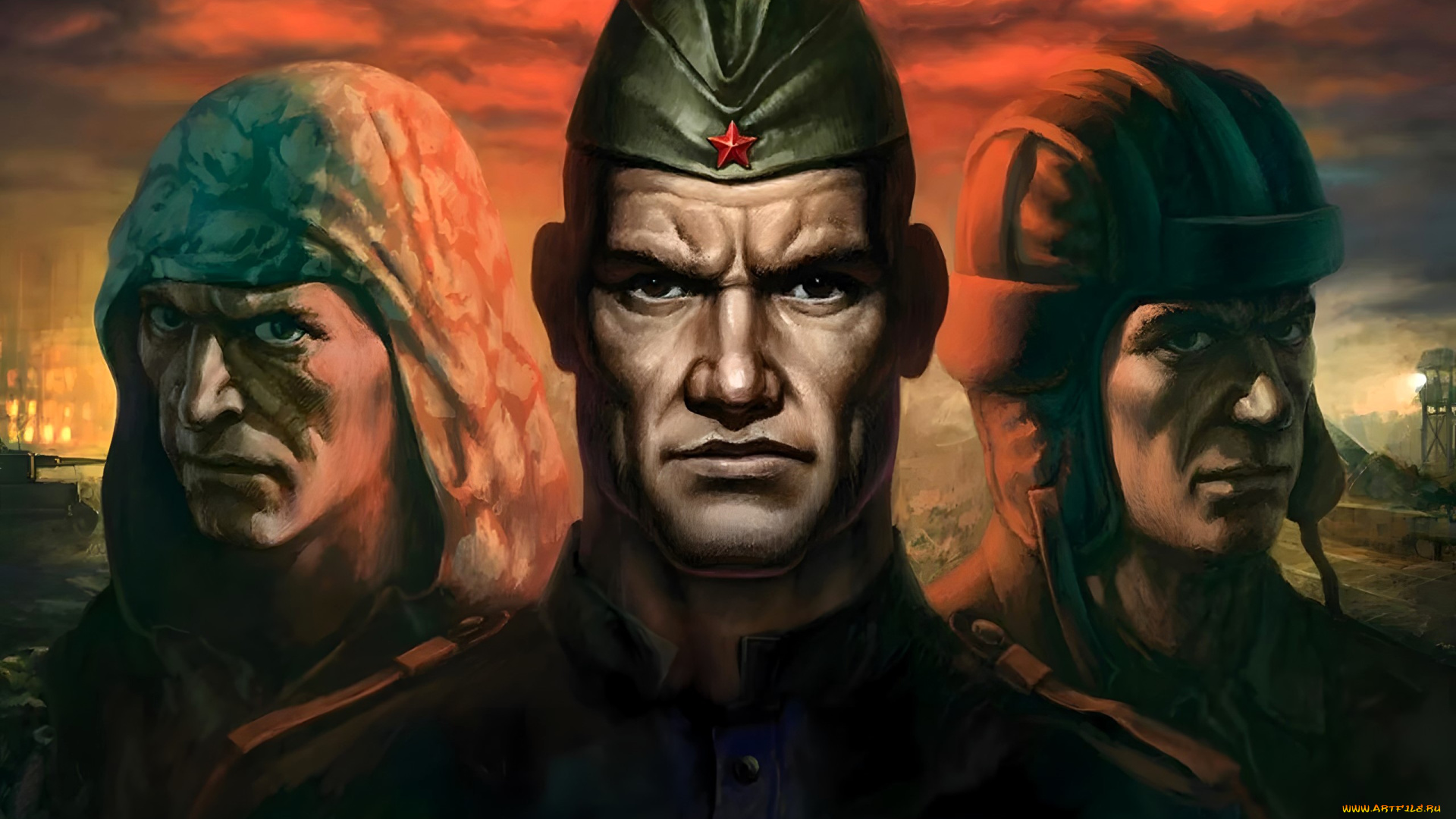 видео, игры, в, тылу, врага, солдаты, воины