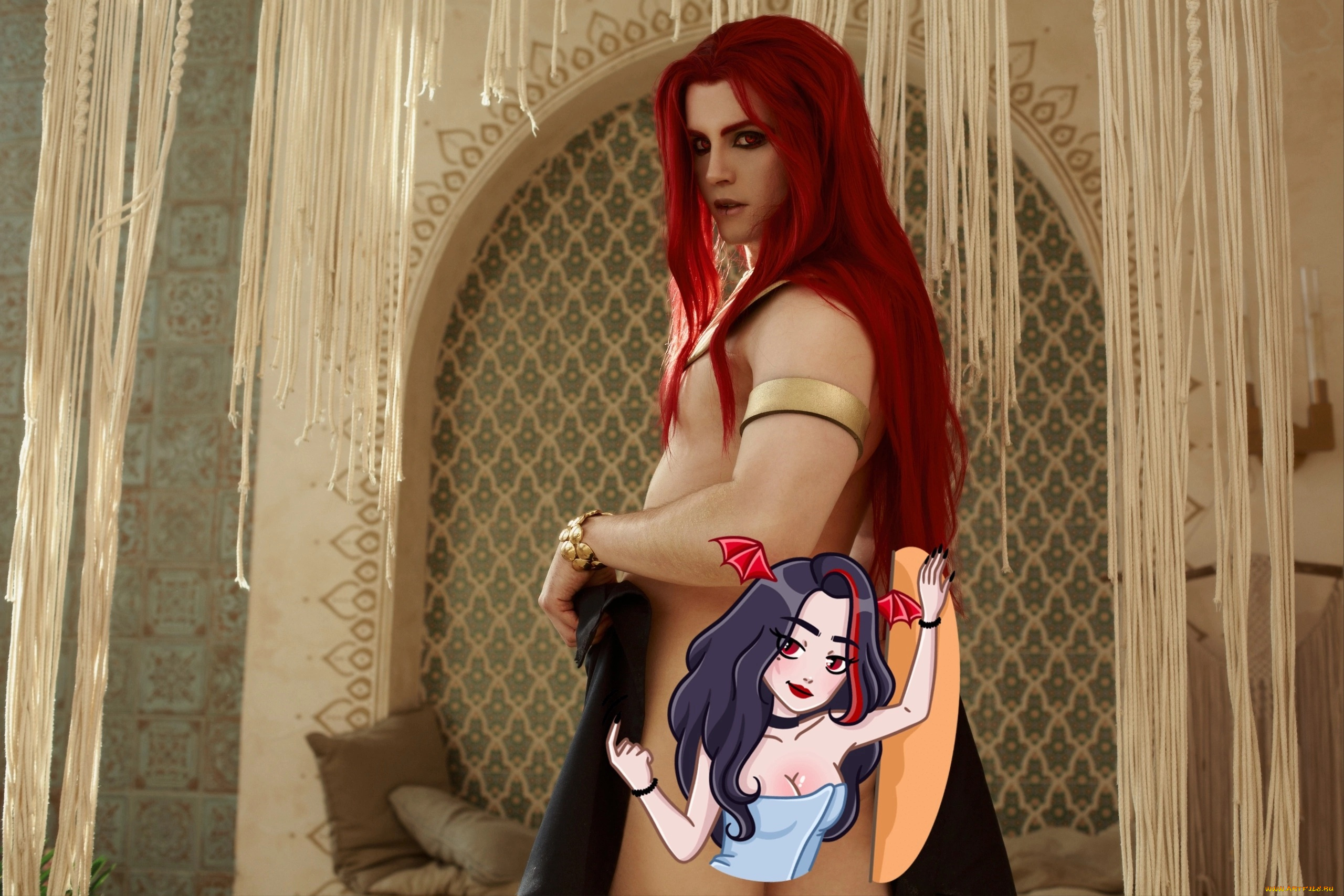 мужчины, -, креатив, , косплей, грейсон, косплей